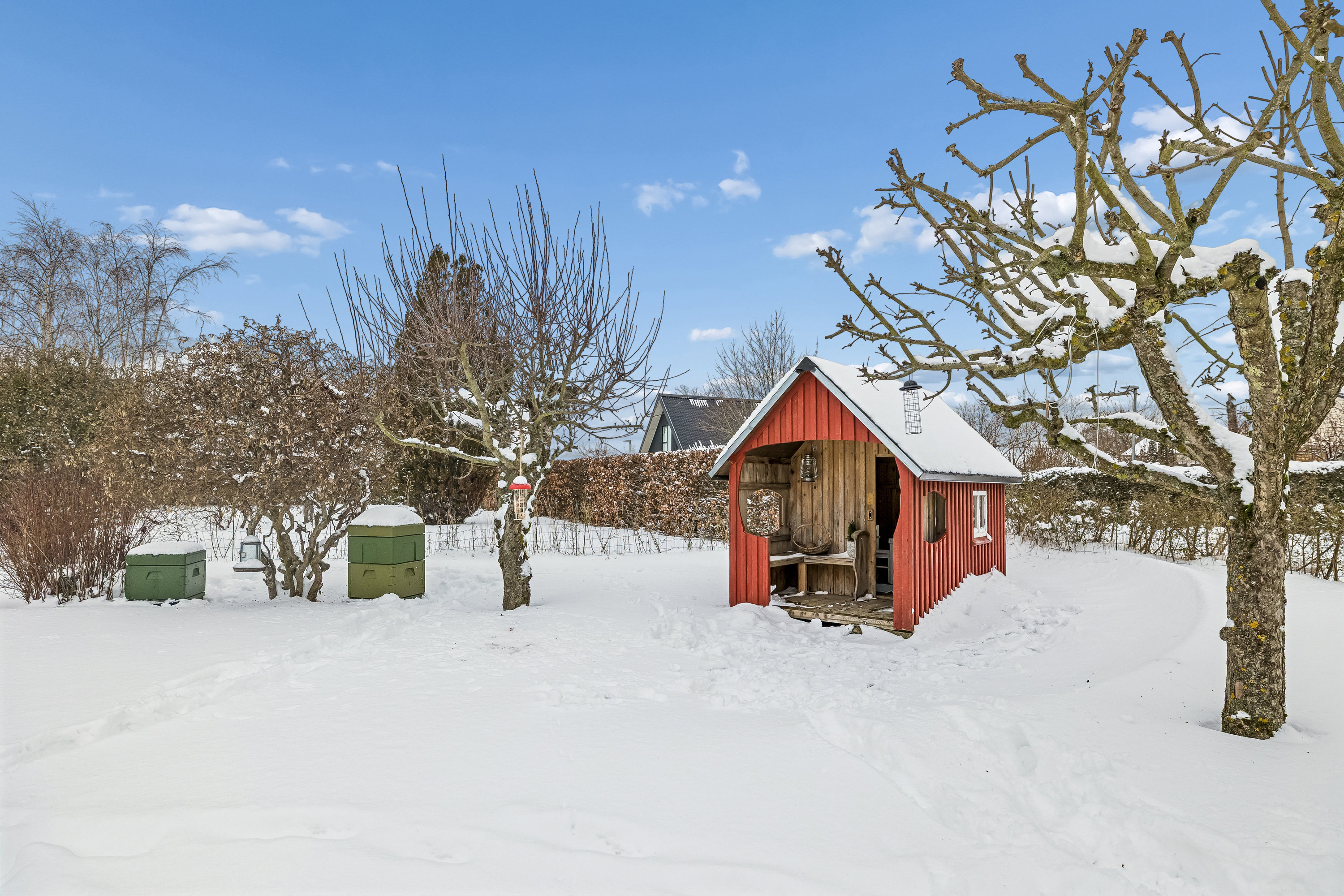 Fremhævet legehus billede i fuldskærmstilstand. Billede af Højvænget 231, 8300 Odder