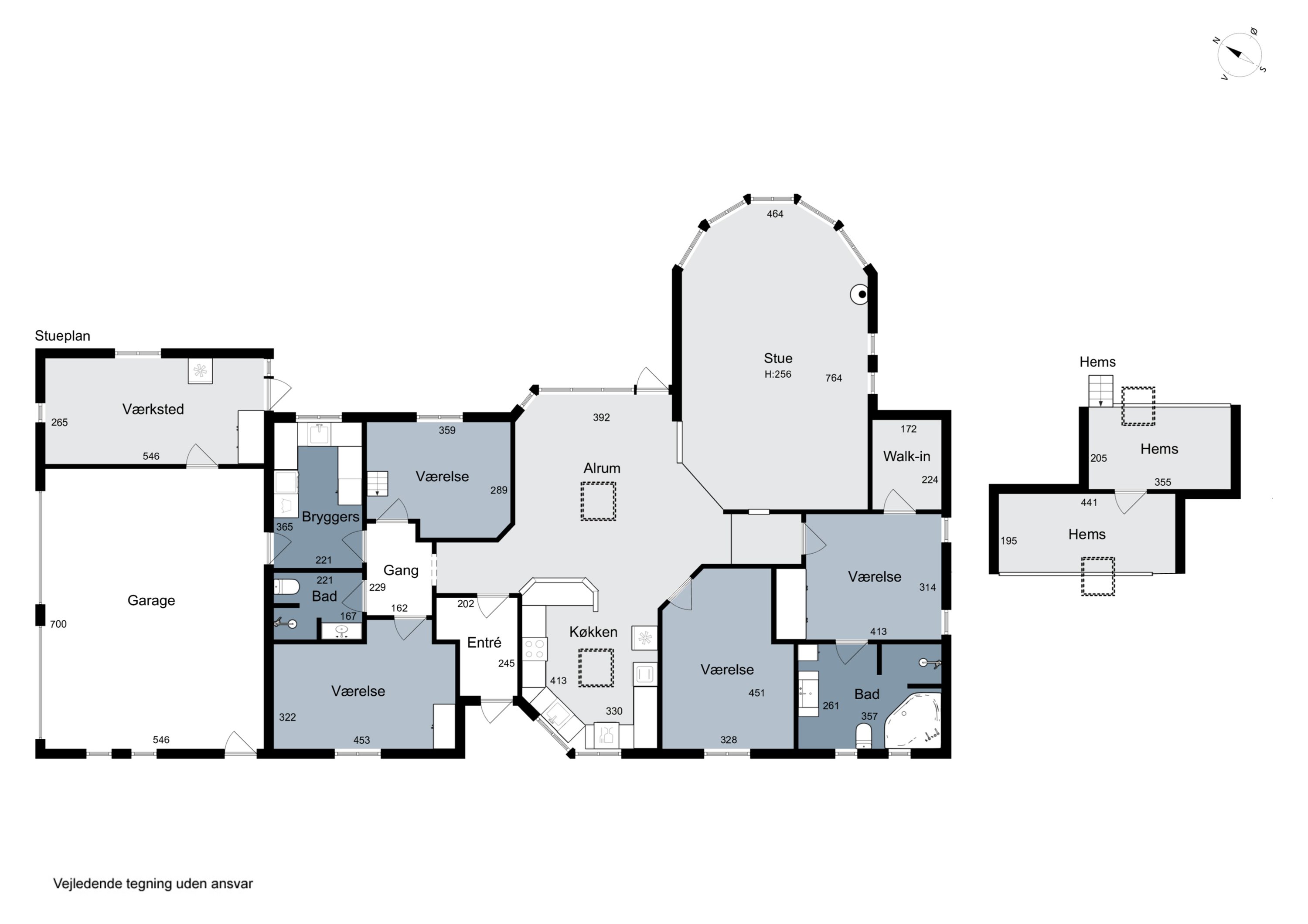 Plantegninger billede af Ravnsbjerggårdsvej 301, 3480 Fredensborg