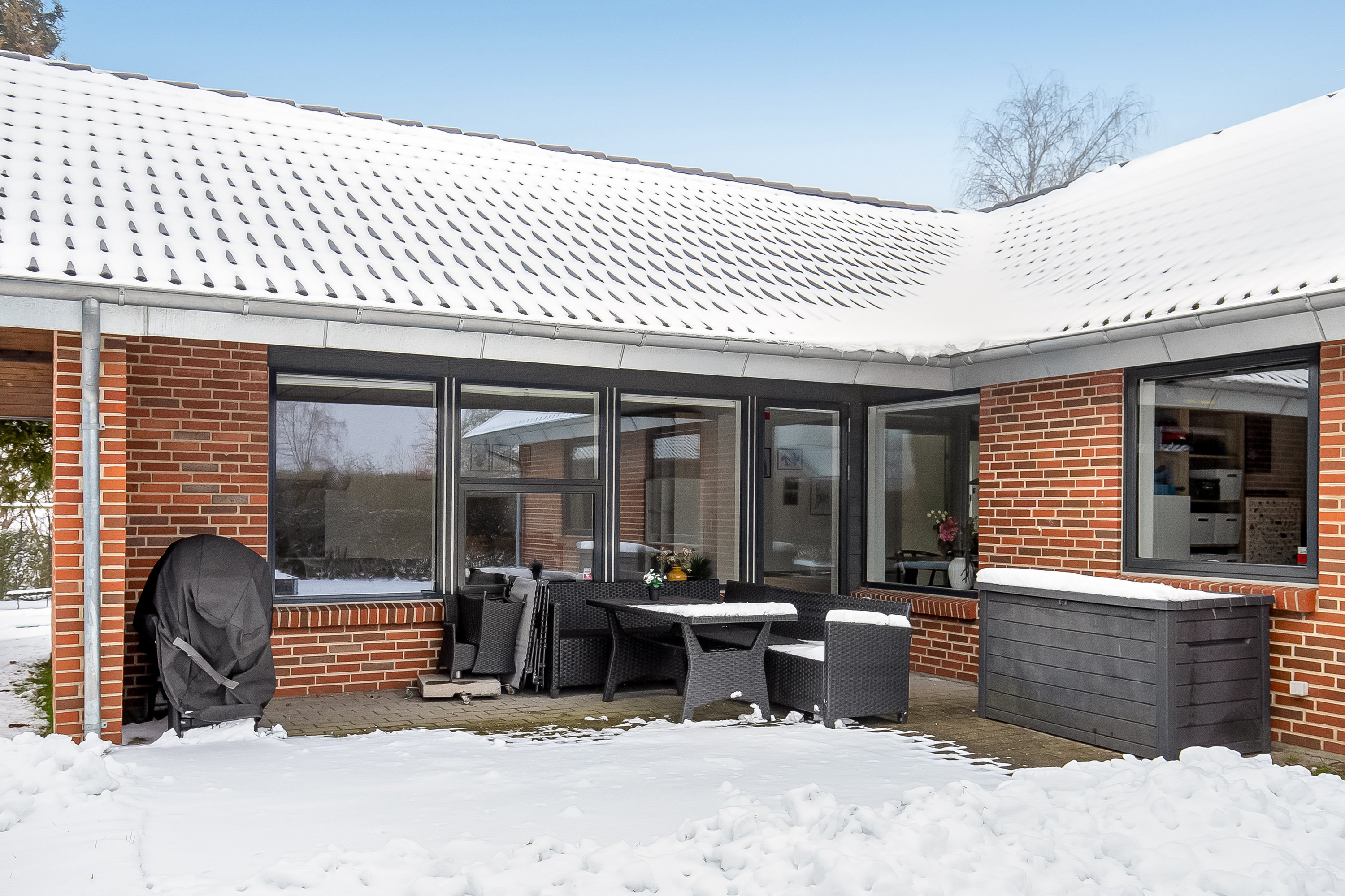 Fremhævet terrasse billede i fuldskærmstilstand. Billede af Saturnvej 12, 7100 Vejle