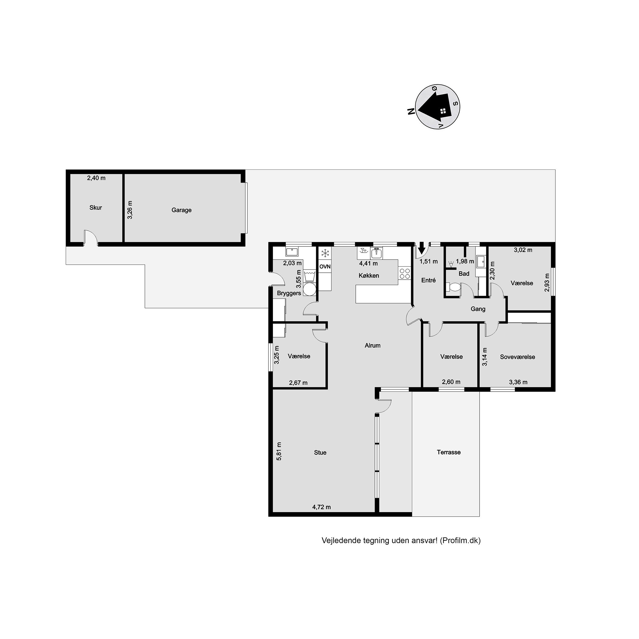 Plantegninger billede af Saturnvej 12, 7100 Vejle