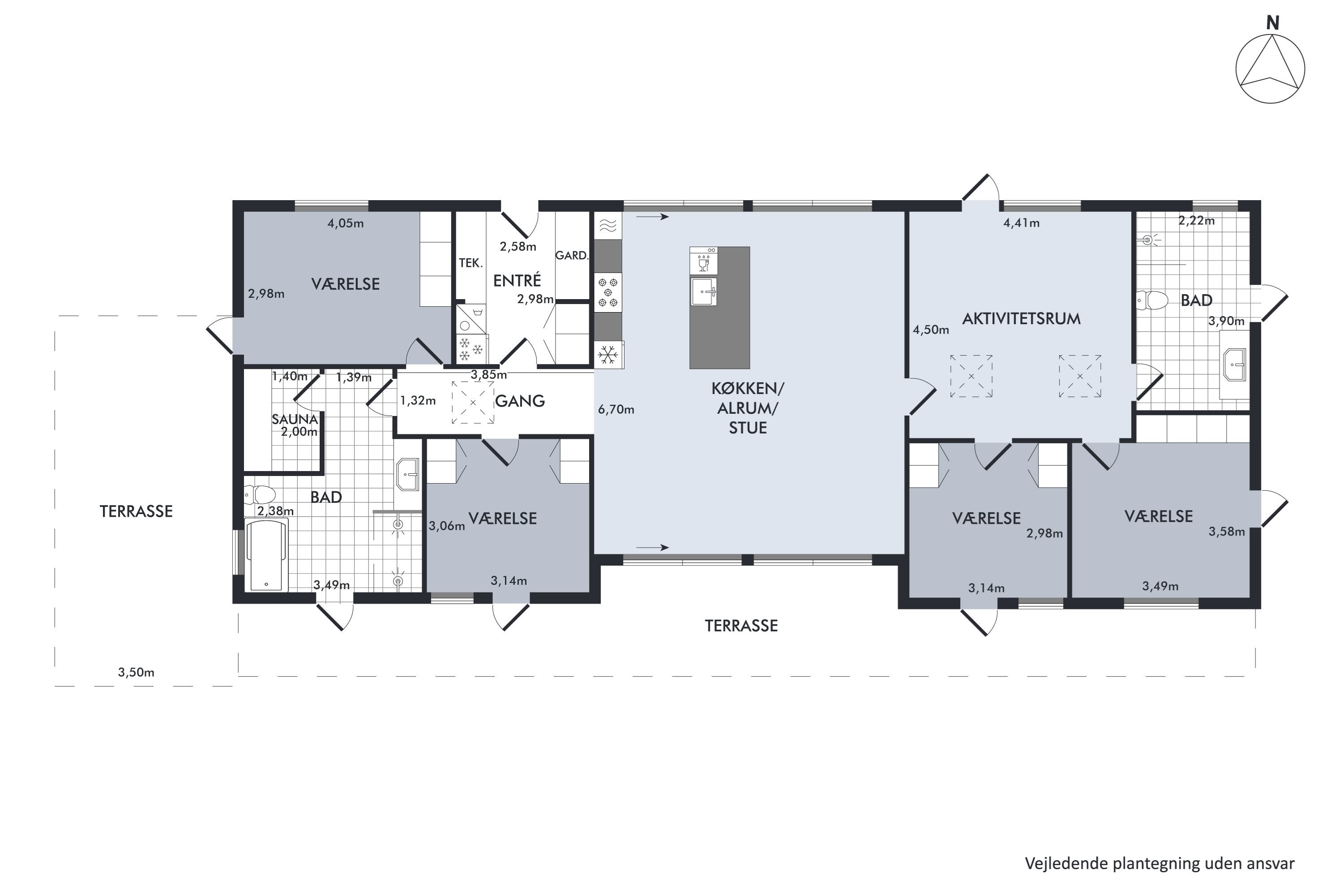 Plantegninger billede af Lyngbakken 7, Vorupør, 7700 Thisted