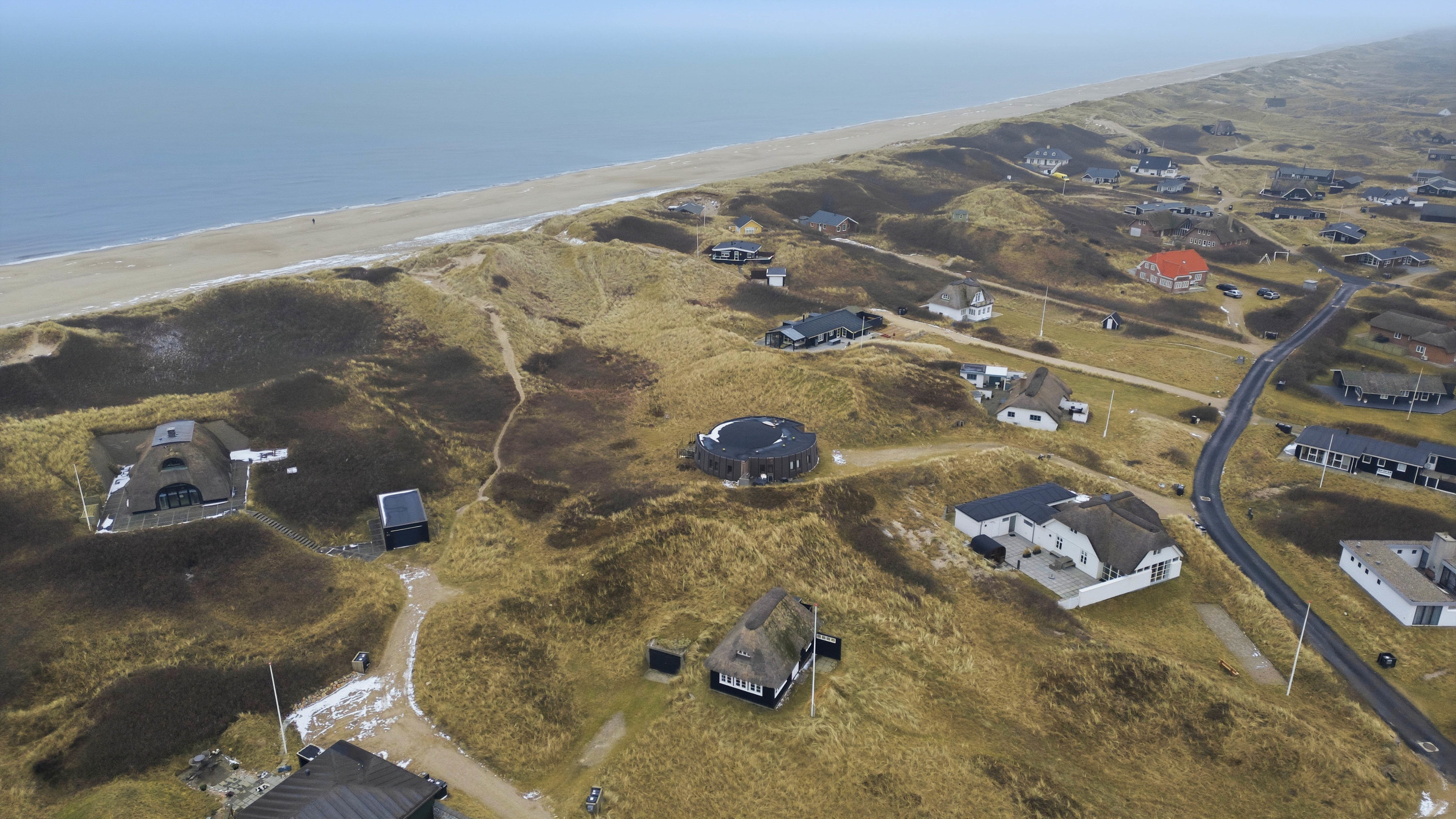 Fremhævet luftfoto billede i fuldskærmstilstand. Billede af Hafavej 63, Søndervig, 6950 Ringkøbing