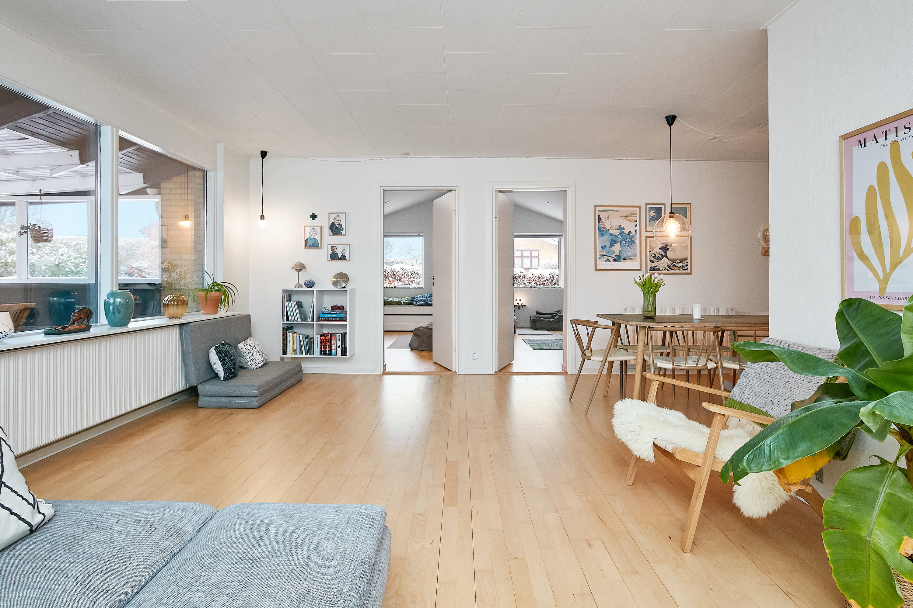 Fremhævet stue billede i fuldskærmstilstand. Billede af Rødkløvervej 13, Tyrsted, 8700 Horsens