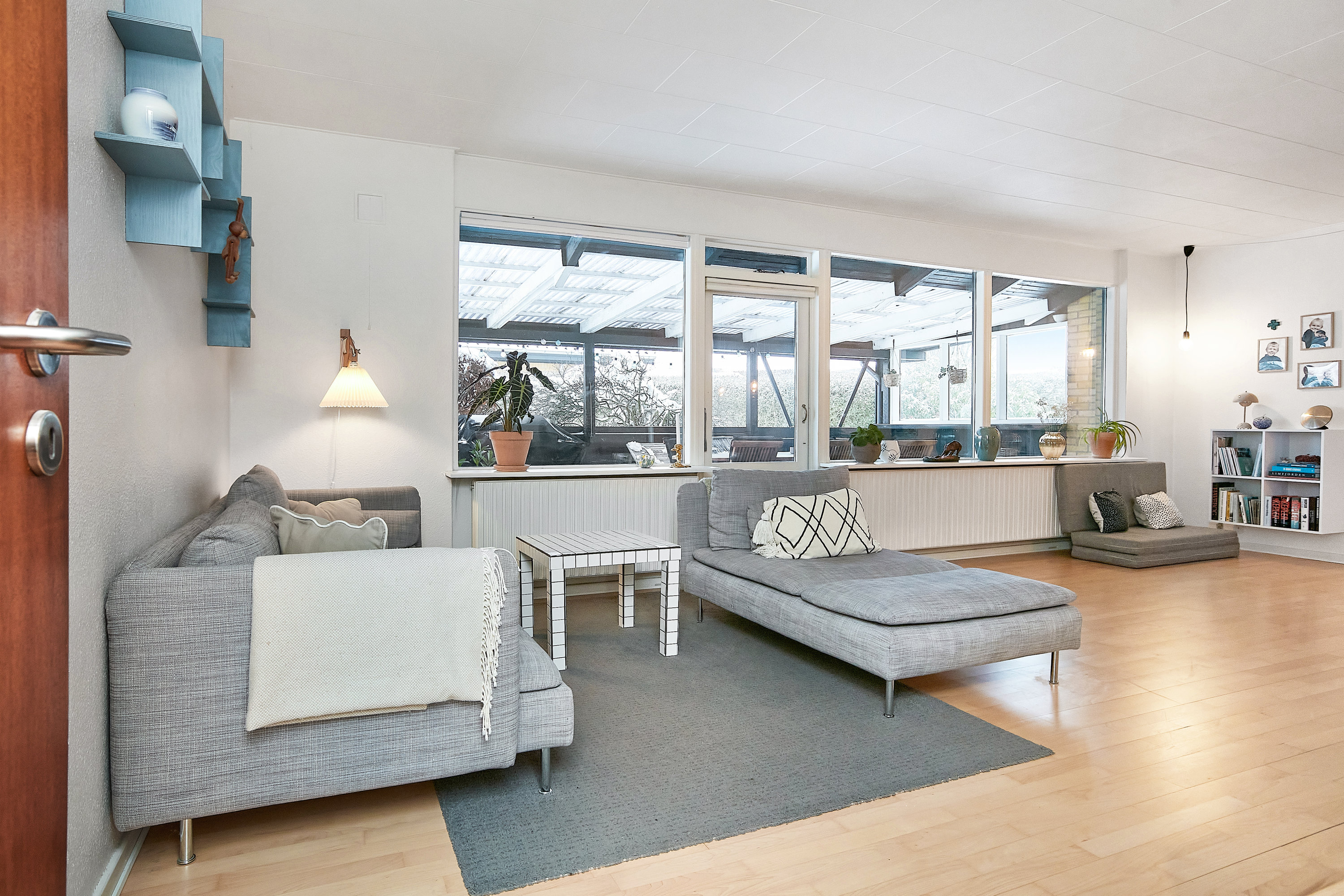 Fremhævet stue billede i fuldskærmstilstand. Billede af Rødkløvervej 13, Tyrsted, 8700 Horsens