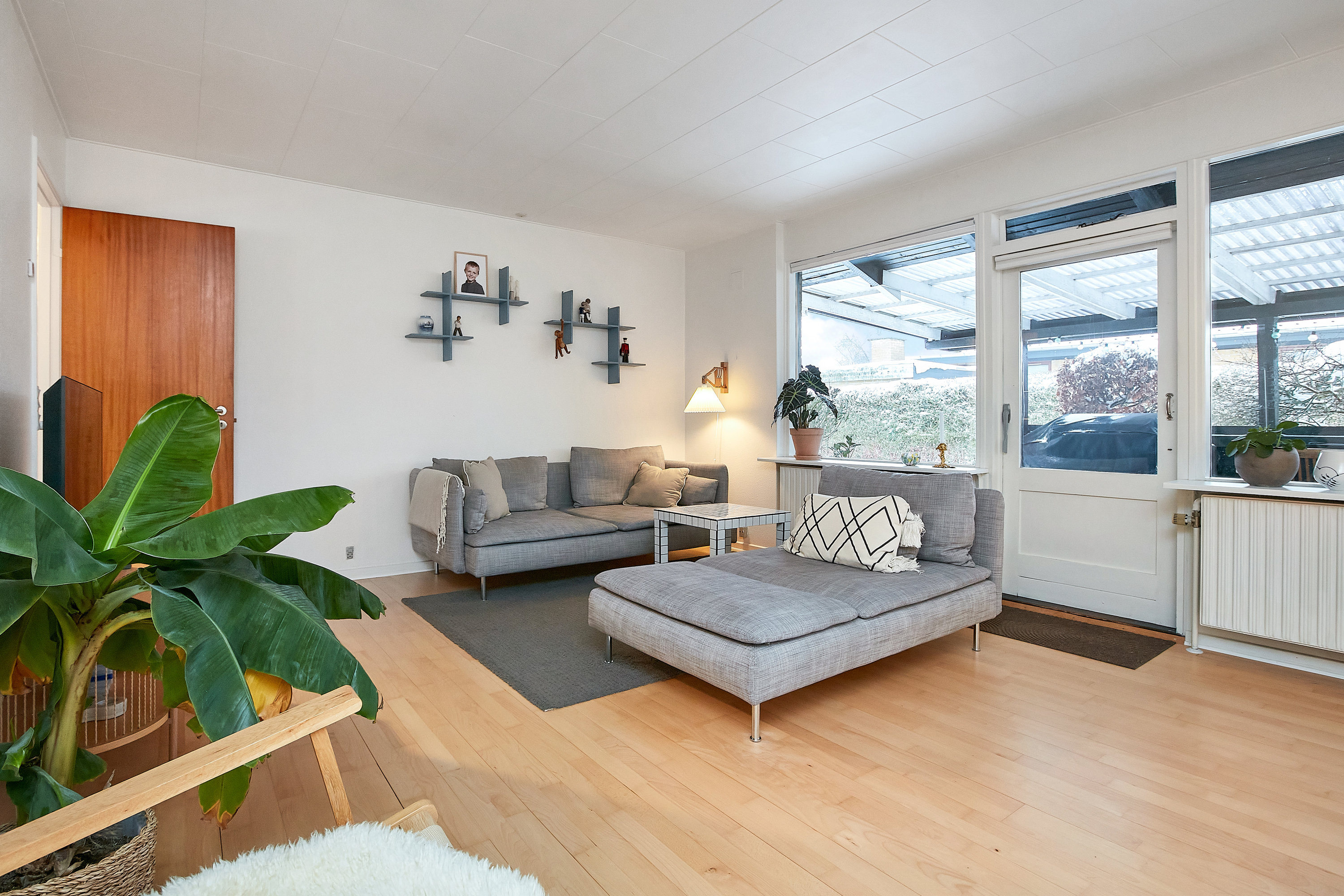 Fremhævet stue billede i fuldskærmstilstand. Billede af Rødkløvervej 13, Tyrsted, 8700 Horsens