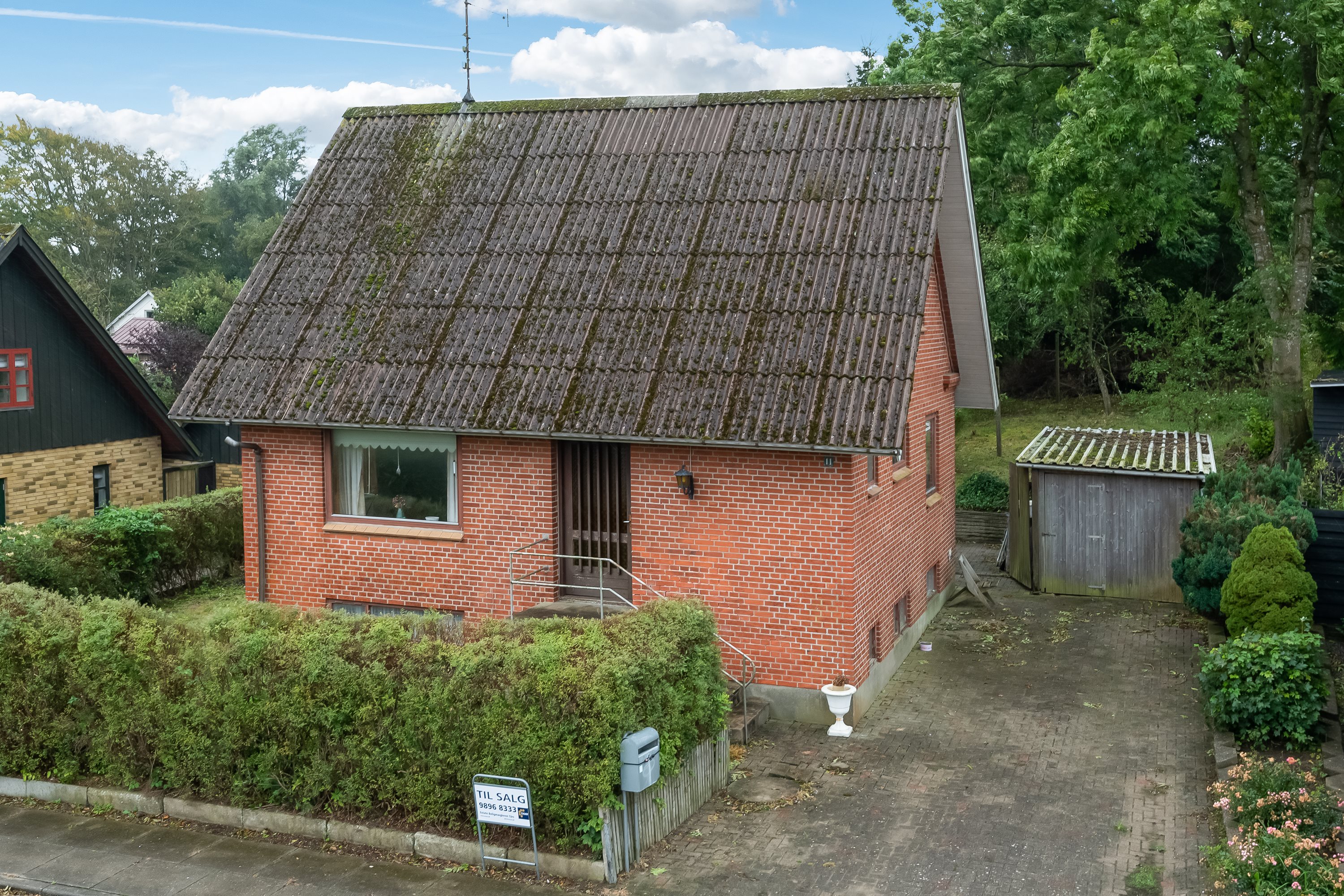 Fremhævet set fra vejen billede i fuldskærmstilstand. Billede af Kammervej 11, Lendum, 9870 Sindal