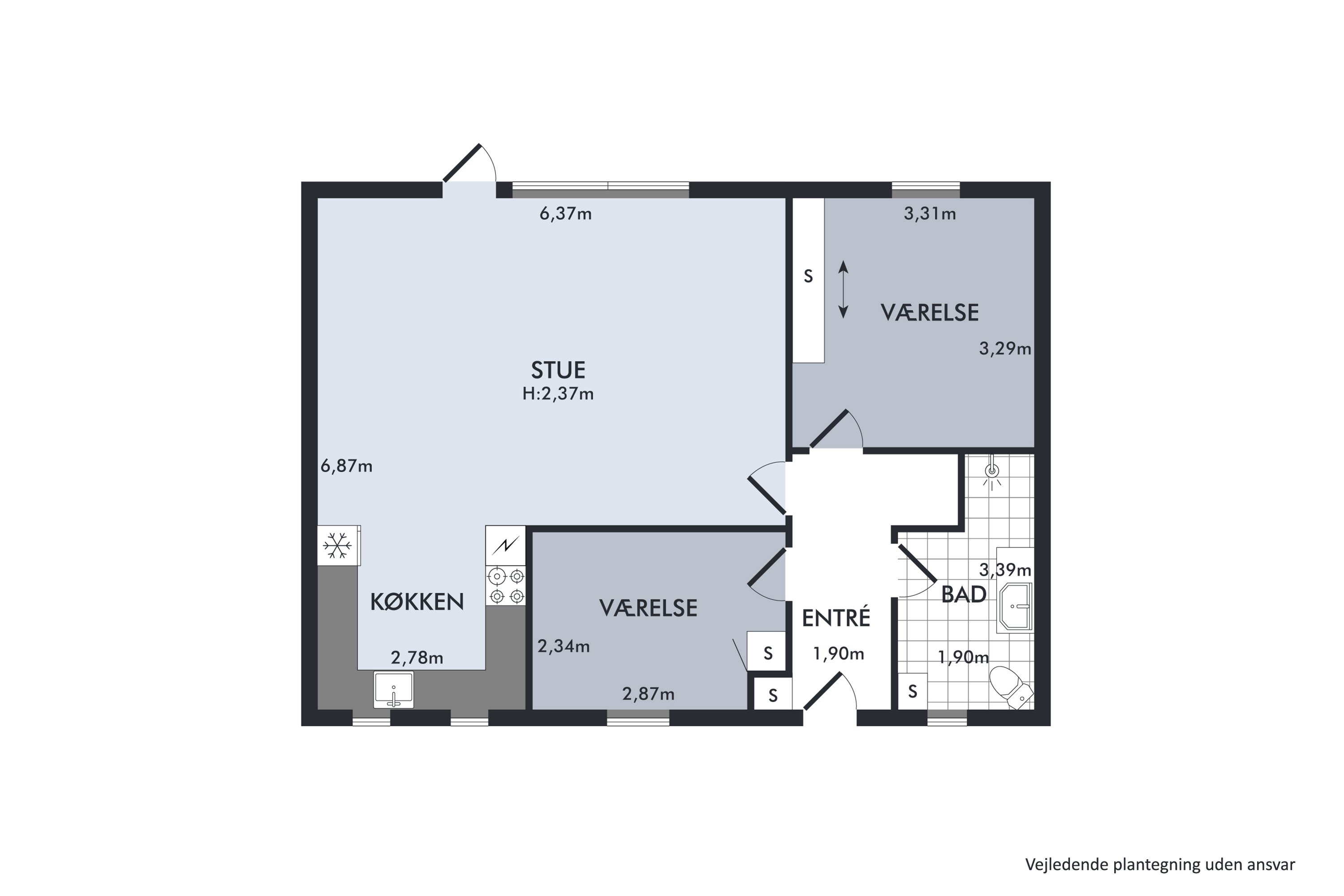 Plantegninger billede af Elmevej 14B, 9632 Møldrup