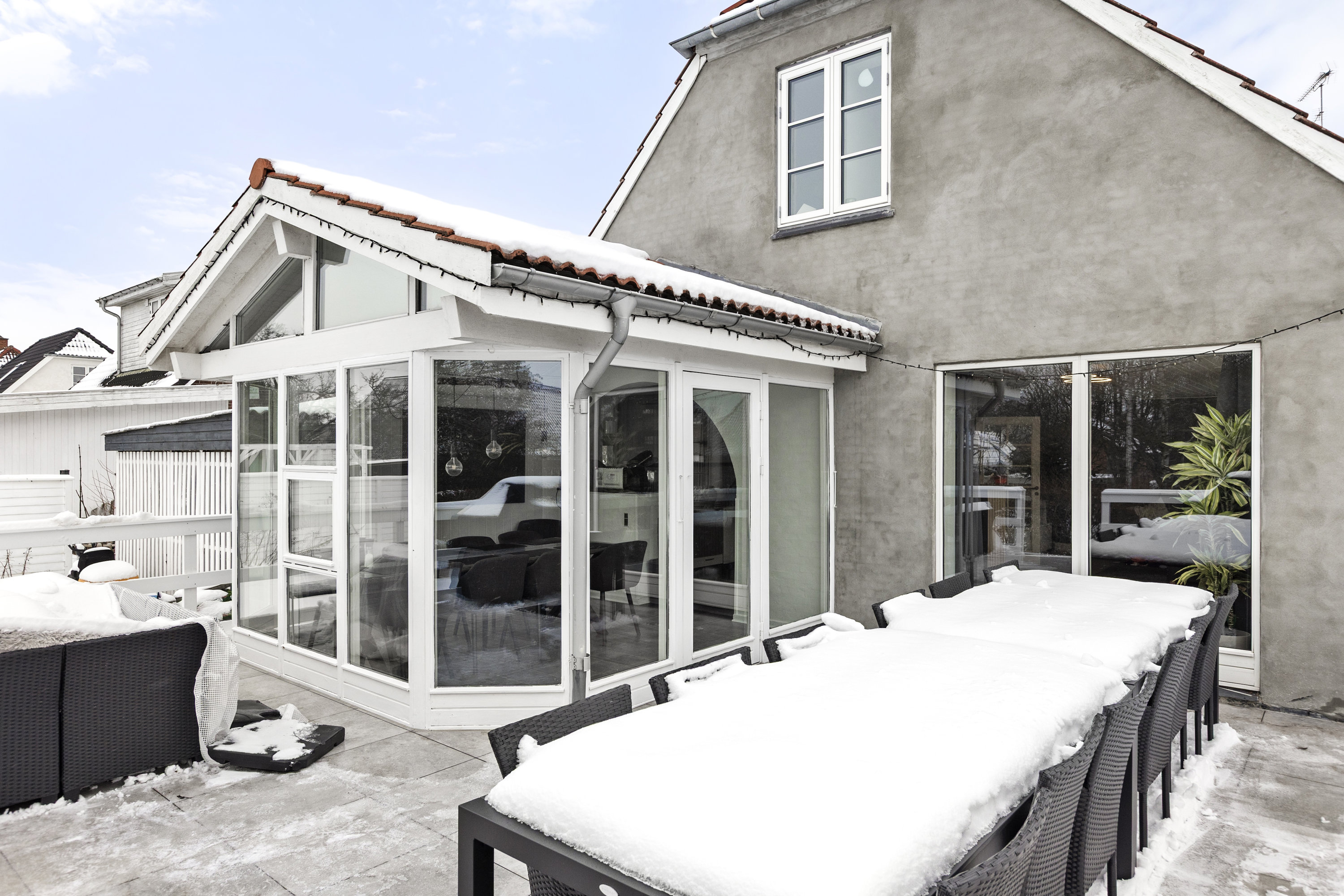 Fremhævet terrasse billede i fuldskærmstilstand. Billede af Nyvej 30, 4050 Skibby