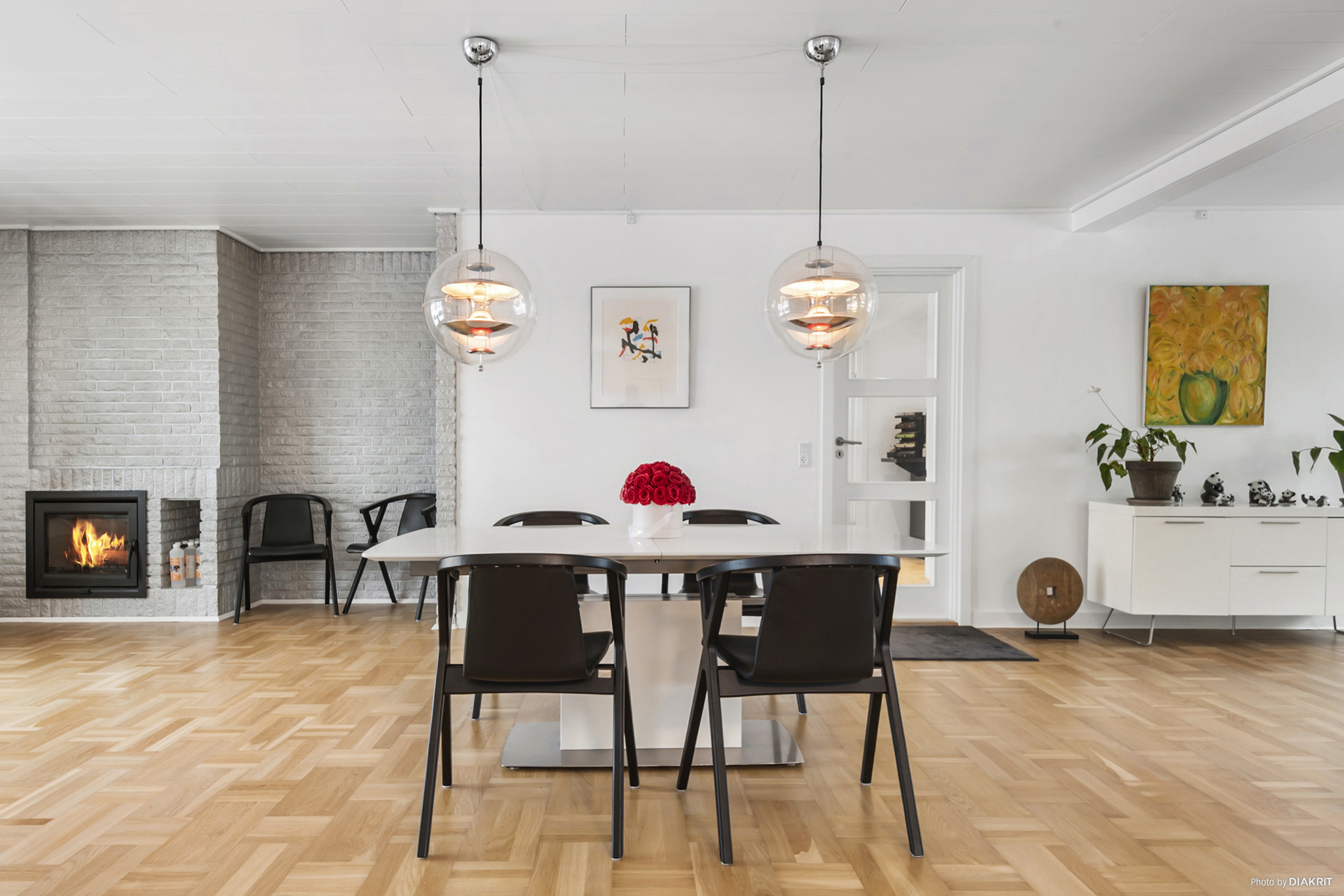 Fremhævet spisestue billede i fuldskærmstilstand. Billede af Alminde 9, Enderslev, 4652 Hårlev