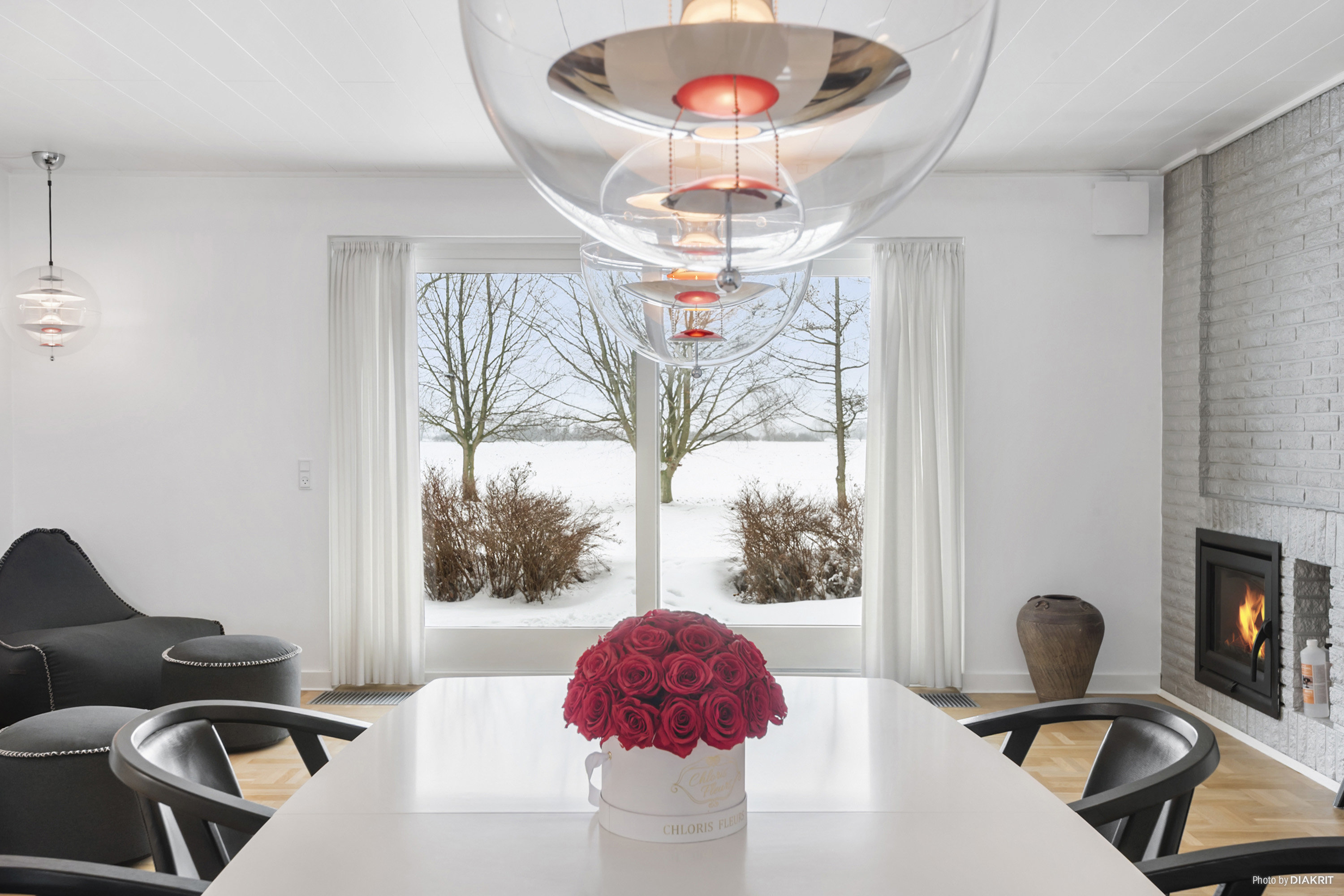 Fremhævet spisestue billede i fuldskærmstilstand. Billede af Alminde 9, Enderslev, 4652 Hårlev