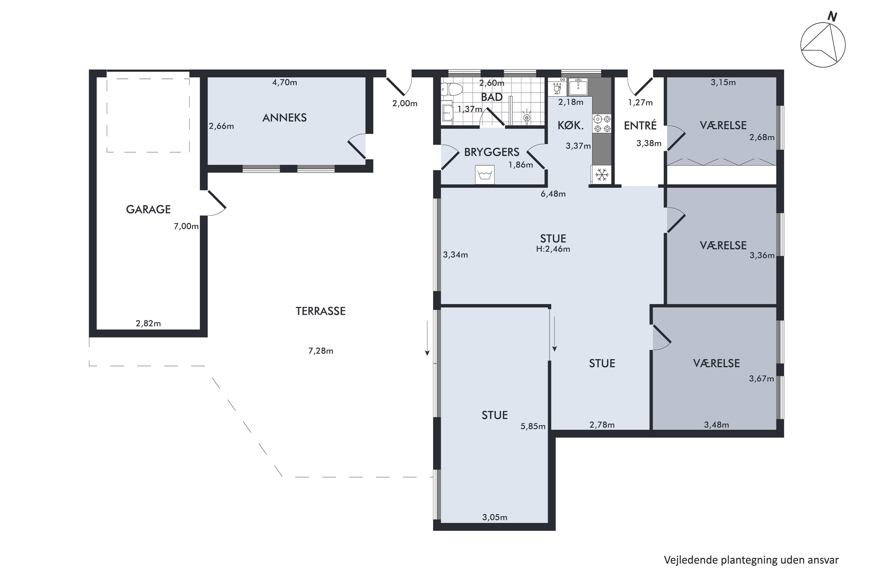 Plantegninger billede af Grindsted Alle 1, 2770 Kastrup