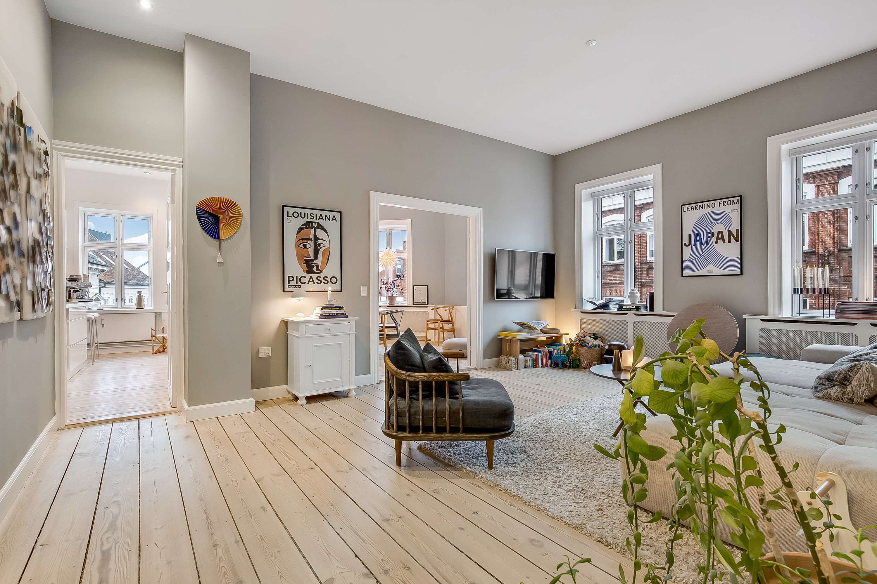 Fremhævet stue billede i fuldskærmstilstand. Billede af Helligkorsgade 2B, 2. tv., 6000 Kolding