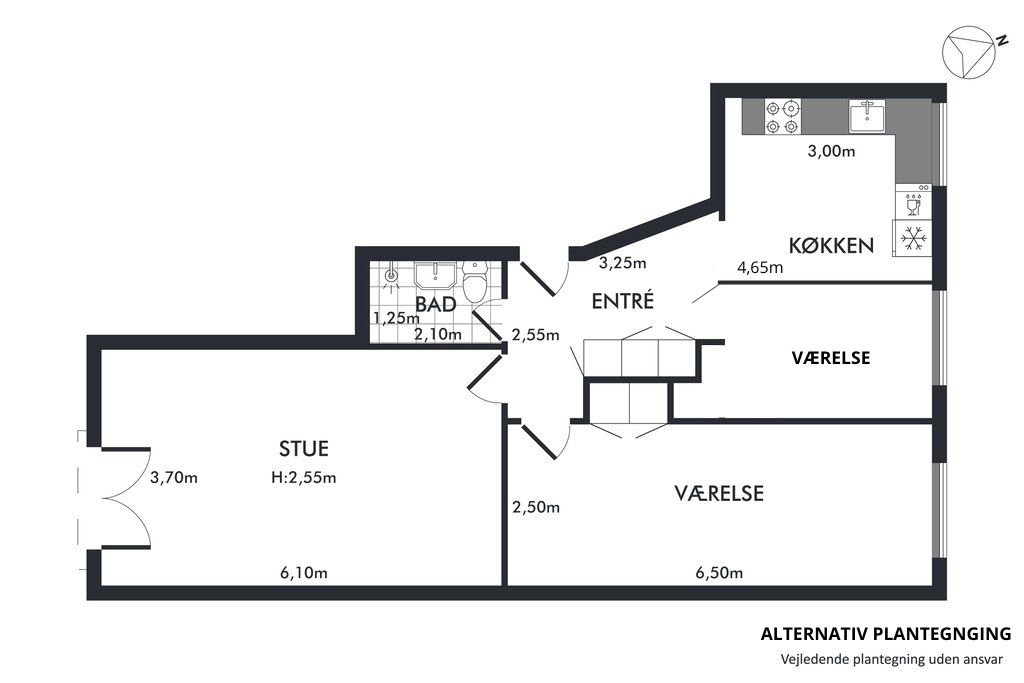 Plantegninger billede af Sølvgade 17, 3. tv., 1307 København K