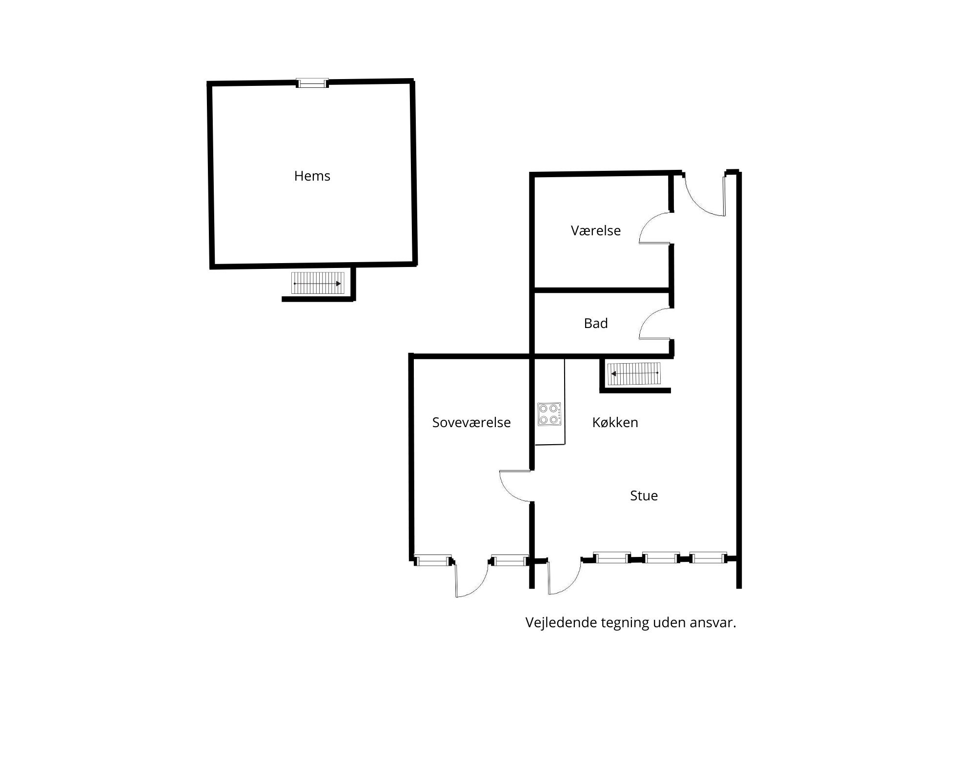 Plantegninger billede af Lodbergsvej 243A, 1. 207a., Søndervig, 6950 Ringkøbing