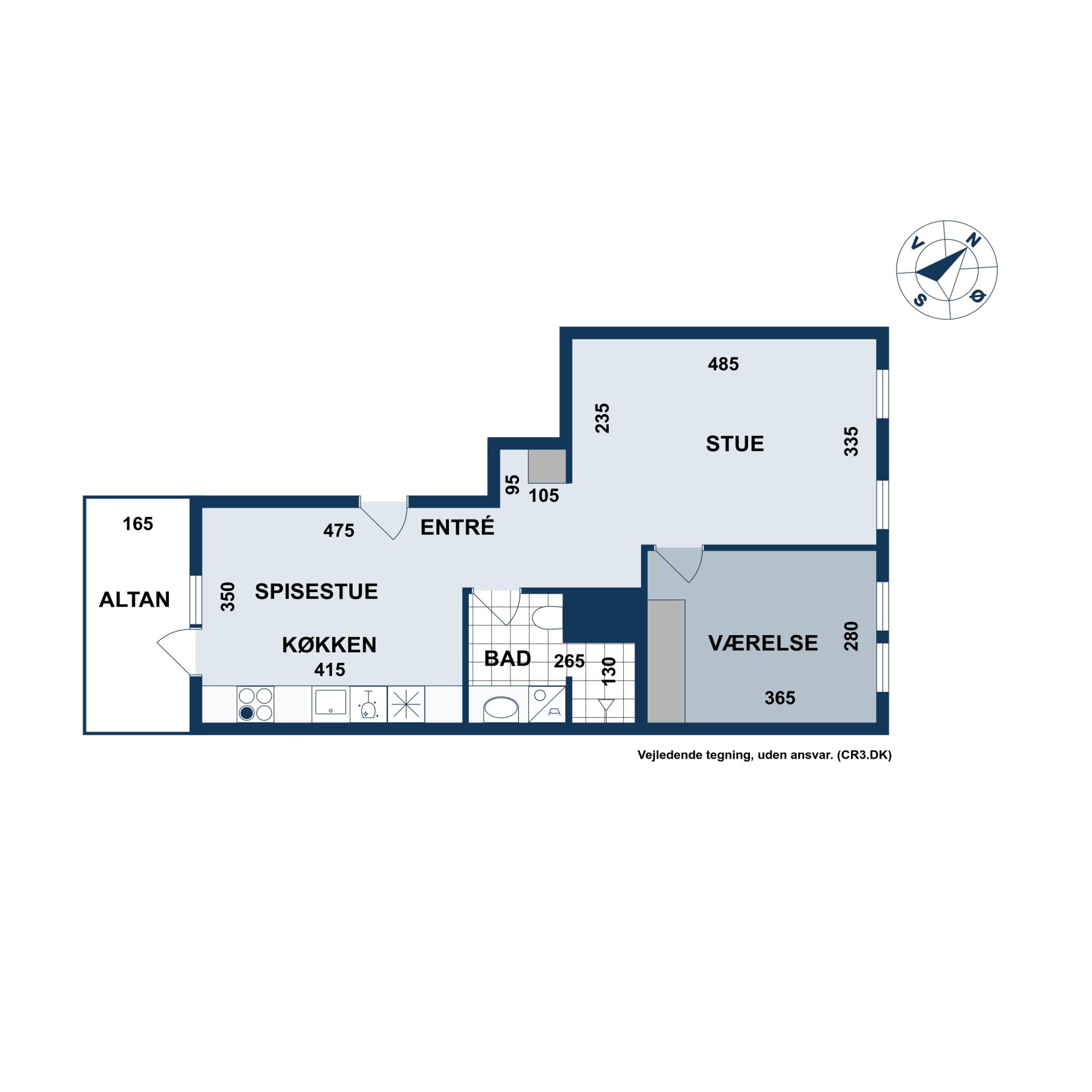 Plantegninger billede af Ingrid Marievej 24, 1. th., 2500 Valby