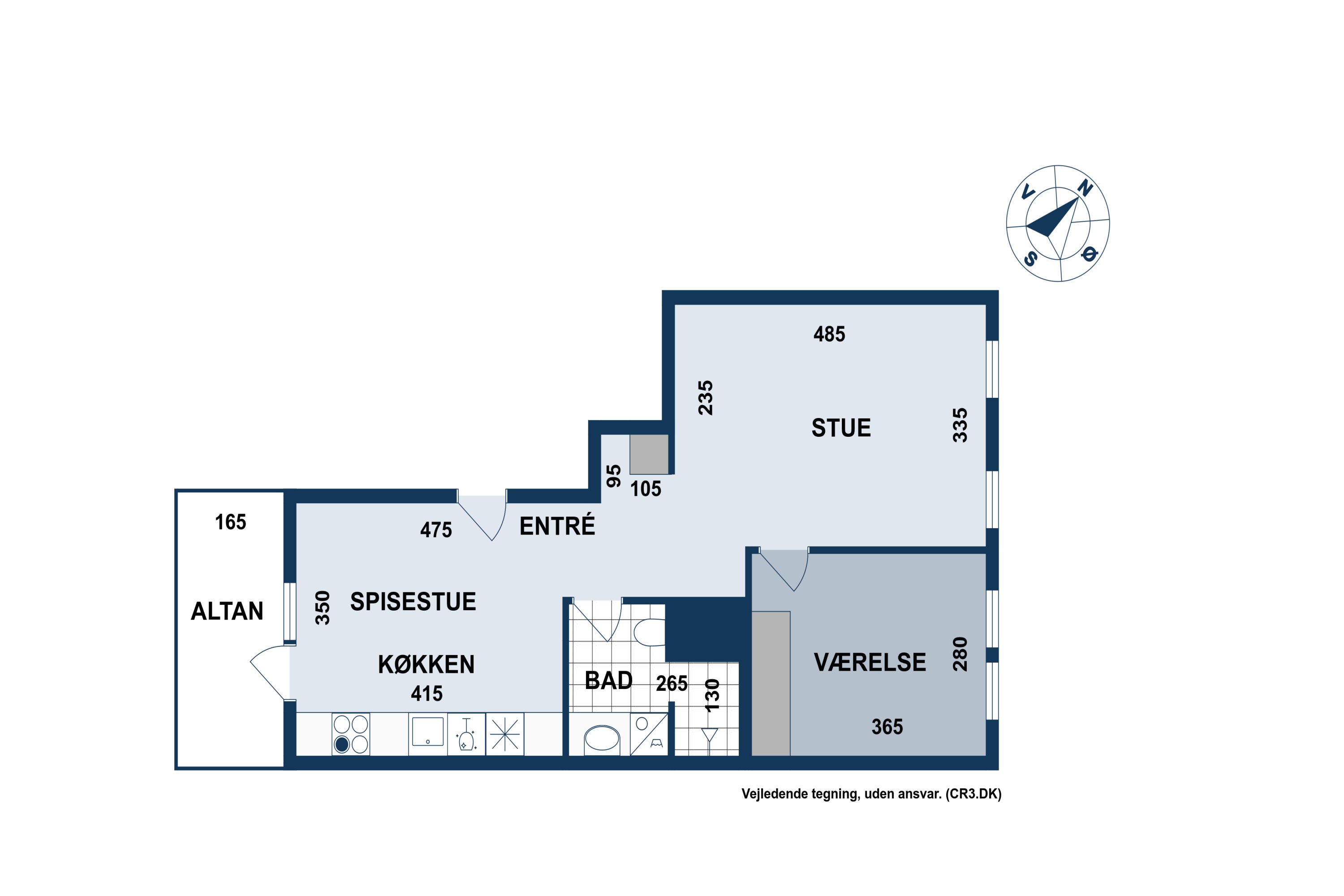 Plantegninger billede af Ingrid Marievej 24, 1. th., 2500 Valby