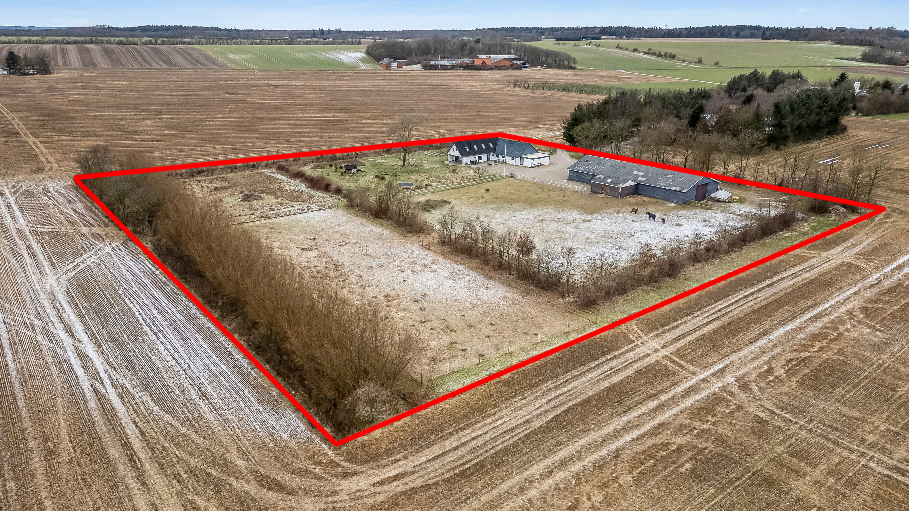 Fremhævet luftfoto billede i fuldskærmstilstand. Billede af Naurvej 28, 7500 Holstebro