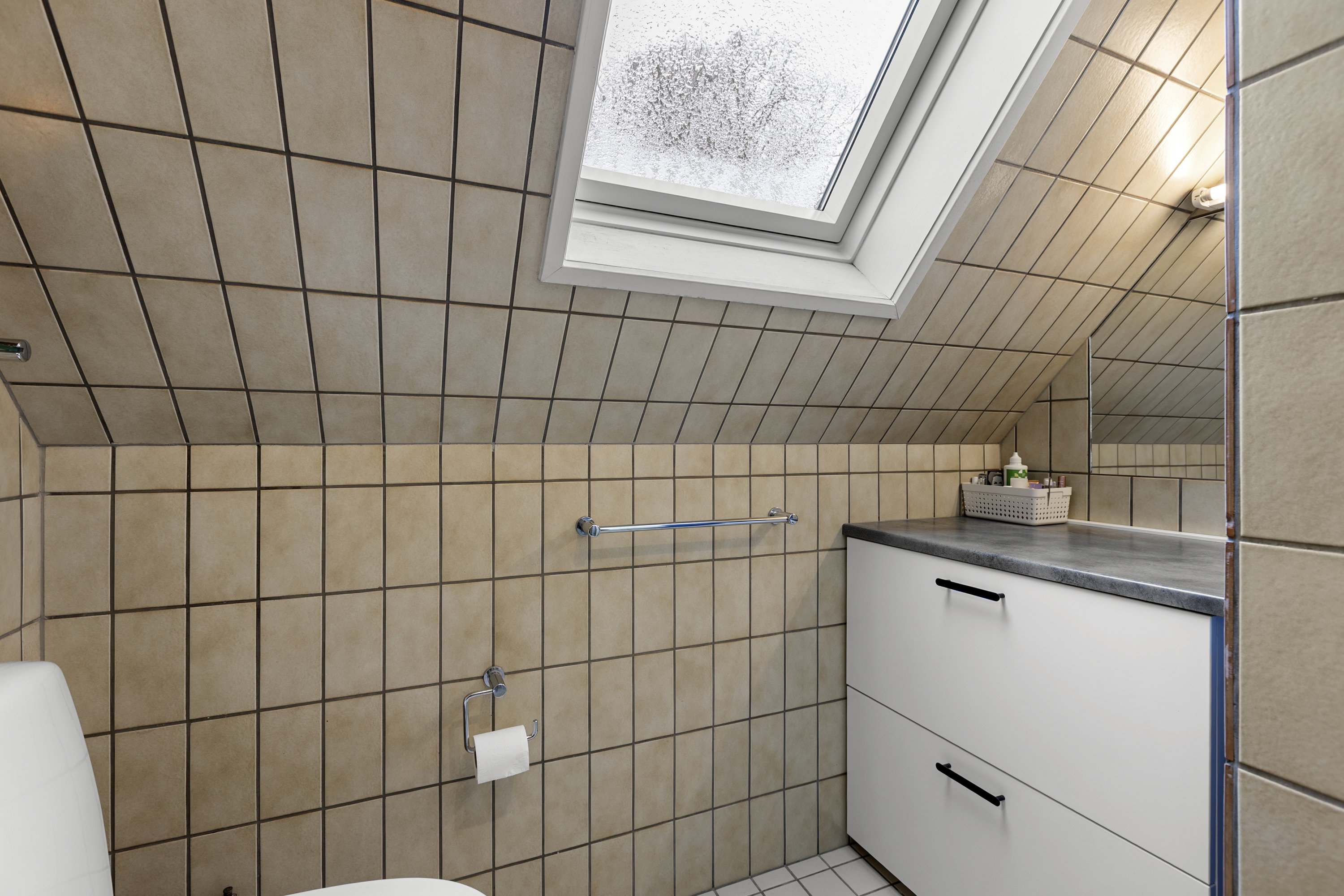 Fremhævet badeværelse billede i fuldskærmstilstand. Billede af Kalundborgvej 6, 4281 Gørlev