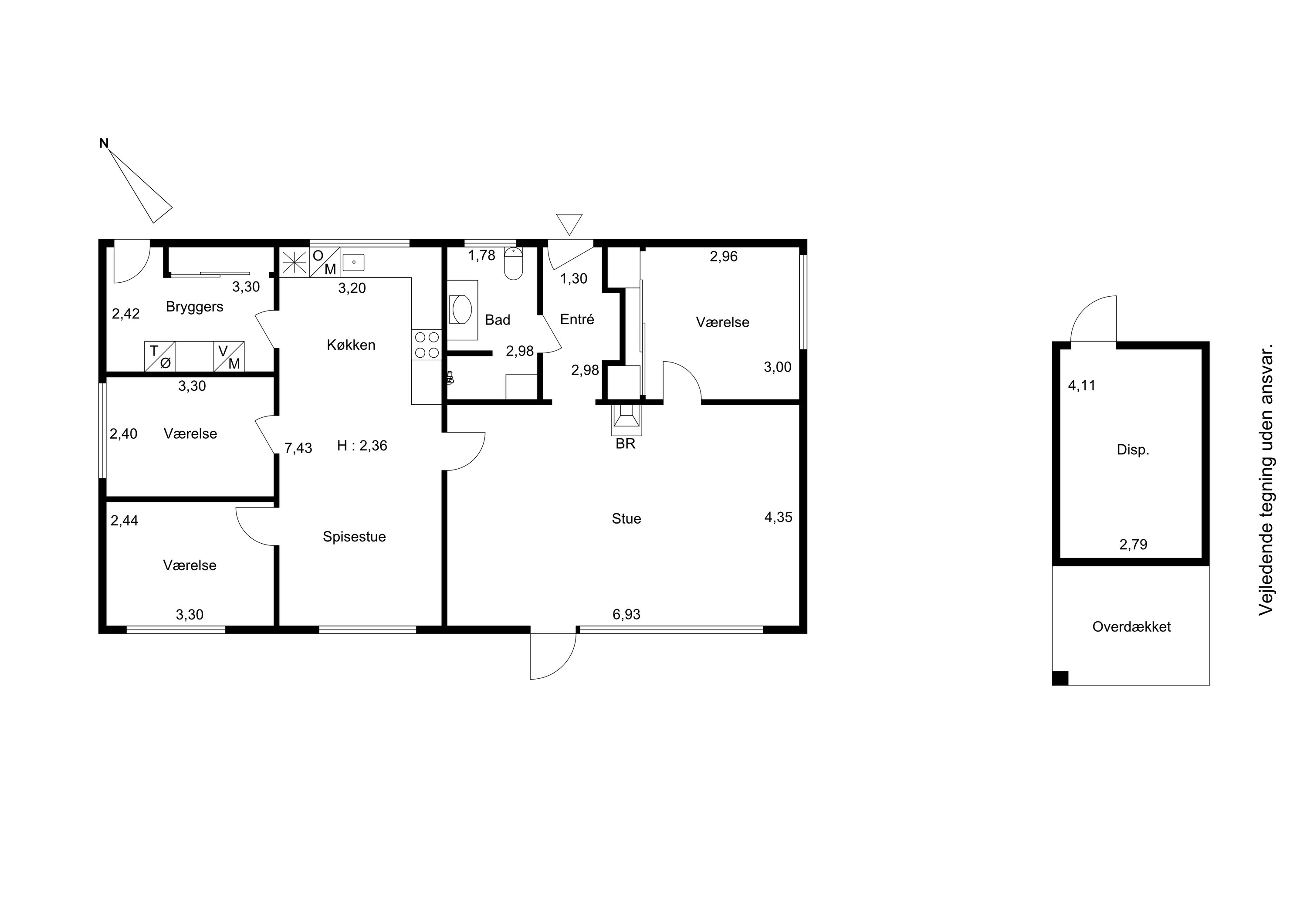Plantegninger billede af Samsøvej 1A, 4600 Køge