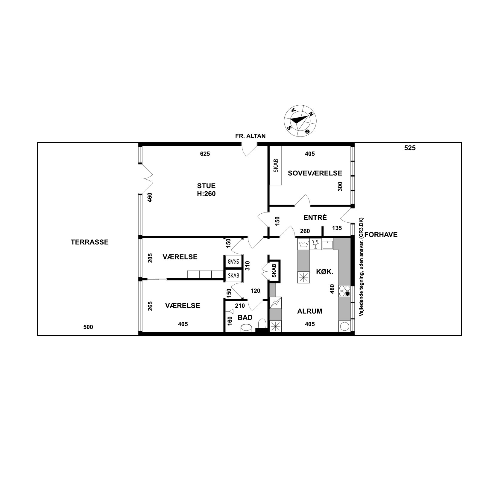 Plantegninger billede af Søllerød Park 16, st.. 1., Søllerød, 2840 Holte