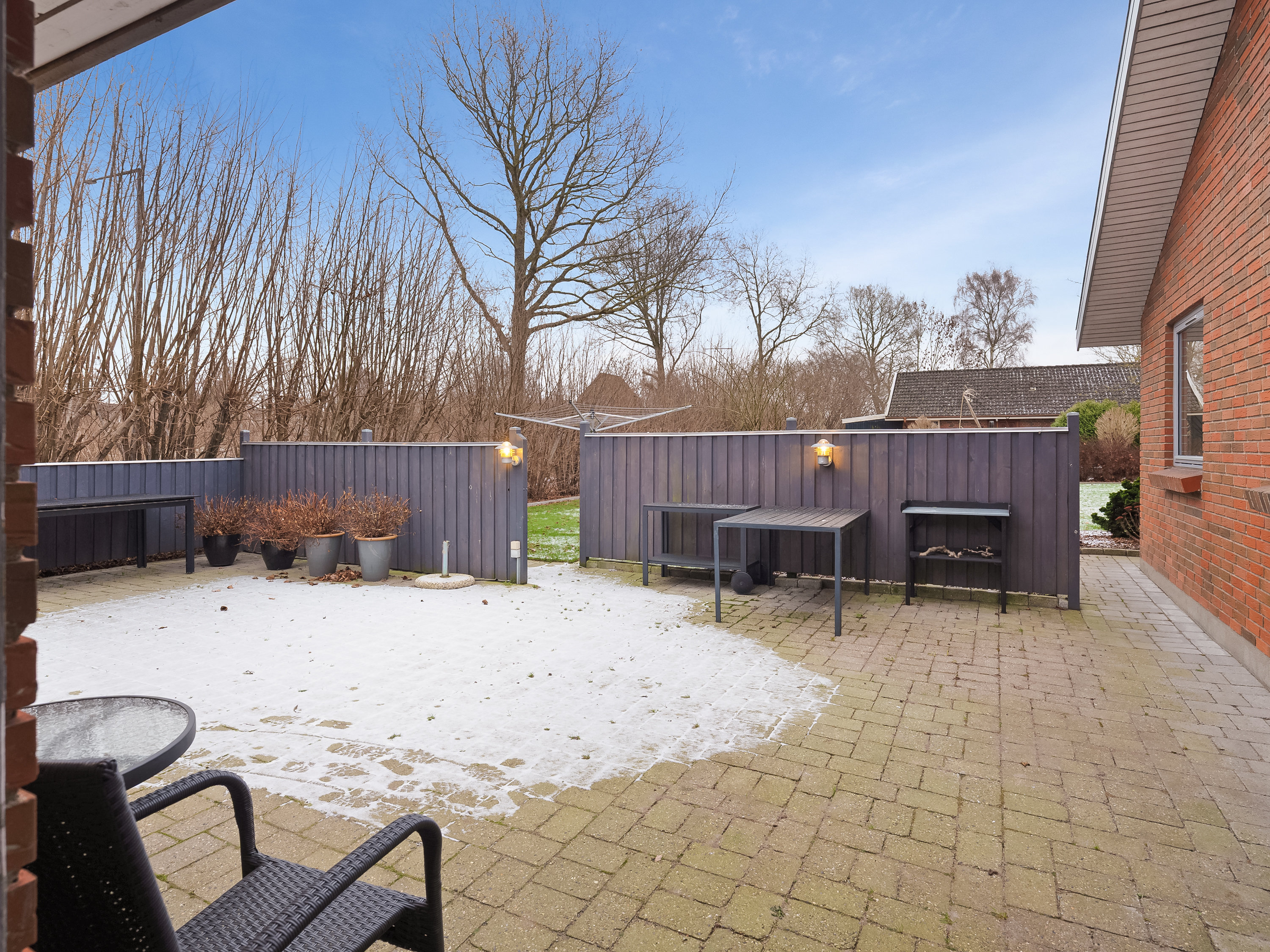 Fremhævet terrasse billede i fuldskærmstilstand. Billede af Flintebjergvænget 5, Nr Broby, 5672 Broby