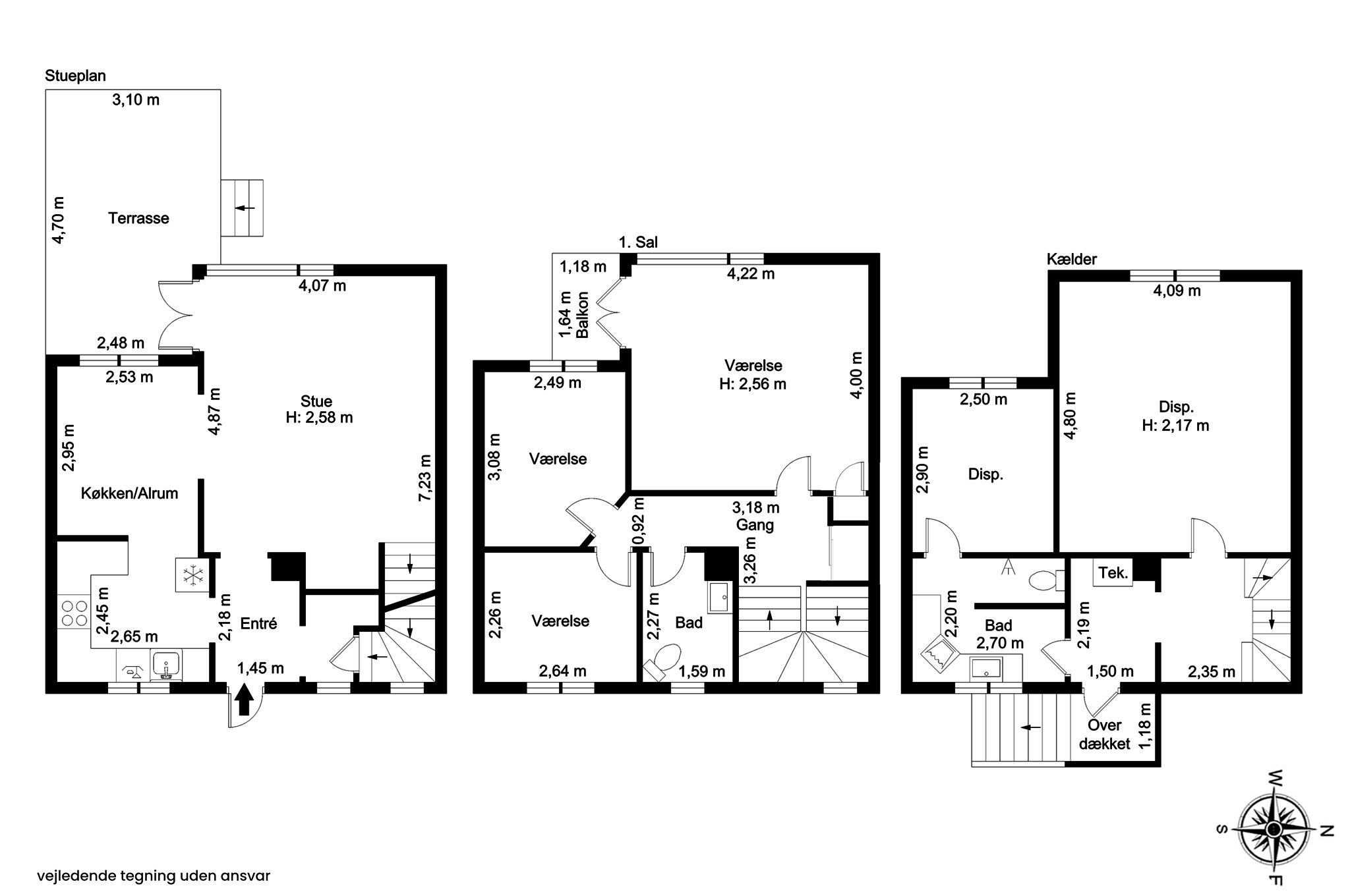 Plantegninger billede af Hasselvej 38, 2830 Virum