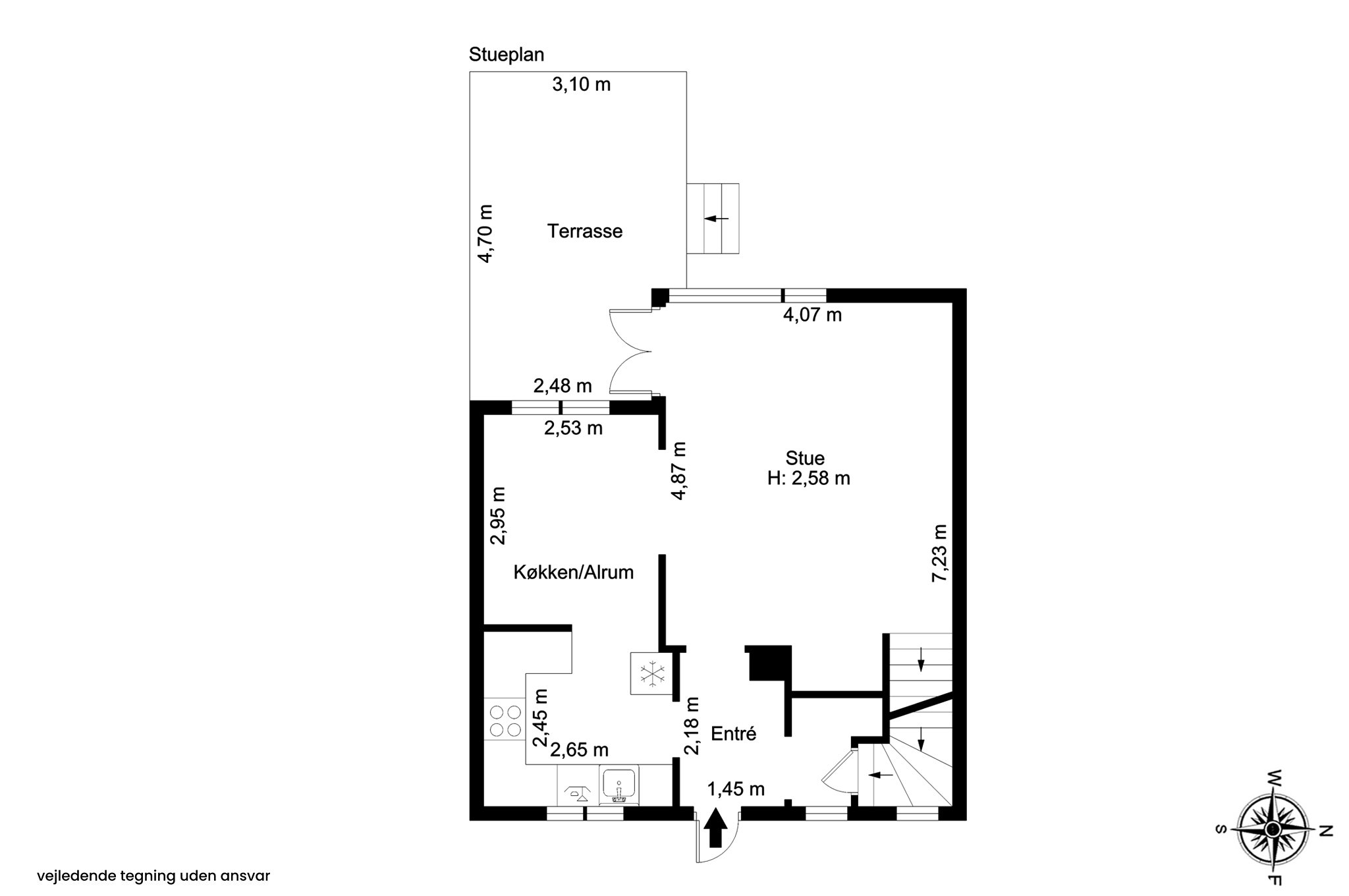 Plantegninger billede af Hasselvej 38, 2830 Virum