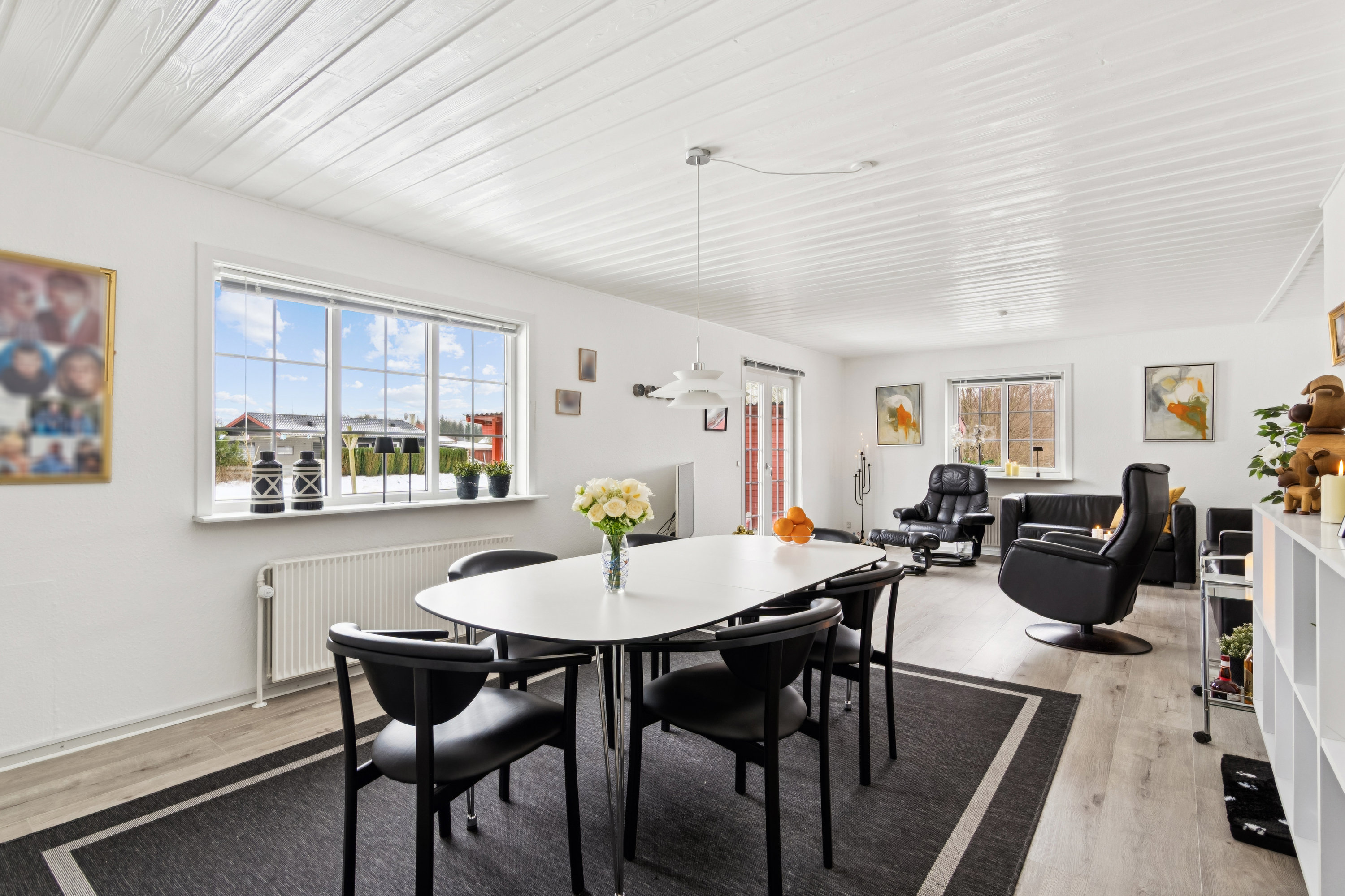 Fremhævet stue billede i fuldskærmstilstand. Billede af Meyerstoft 13, Kværs, 6300 Gråsten