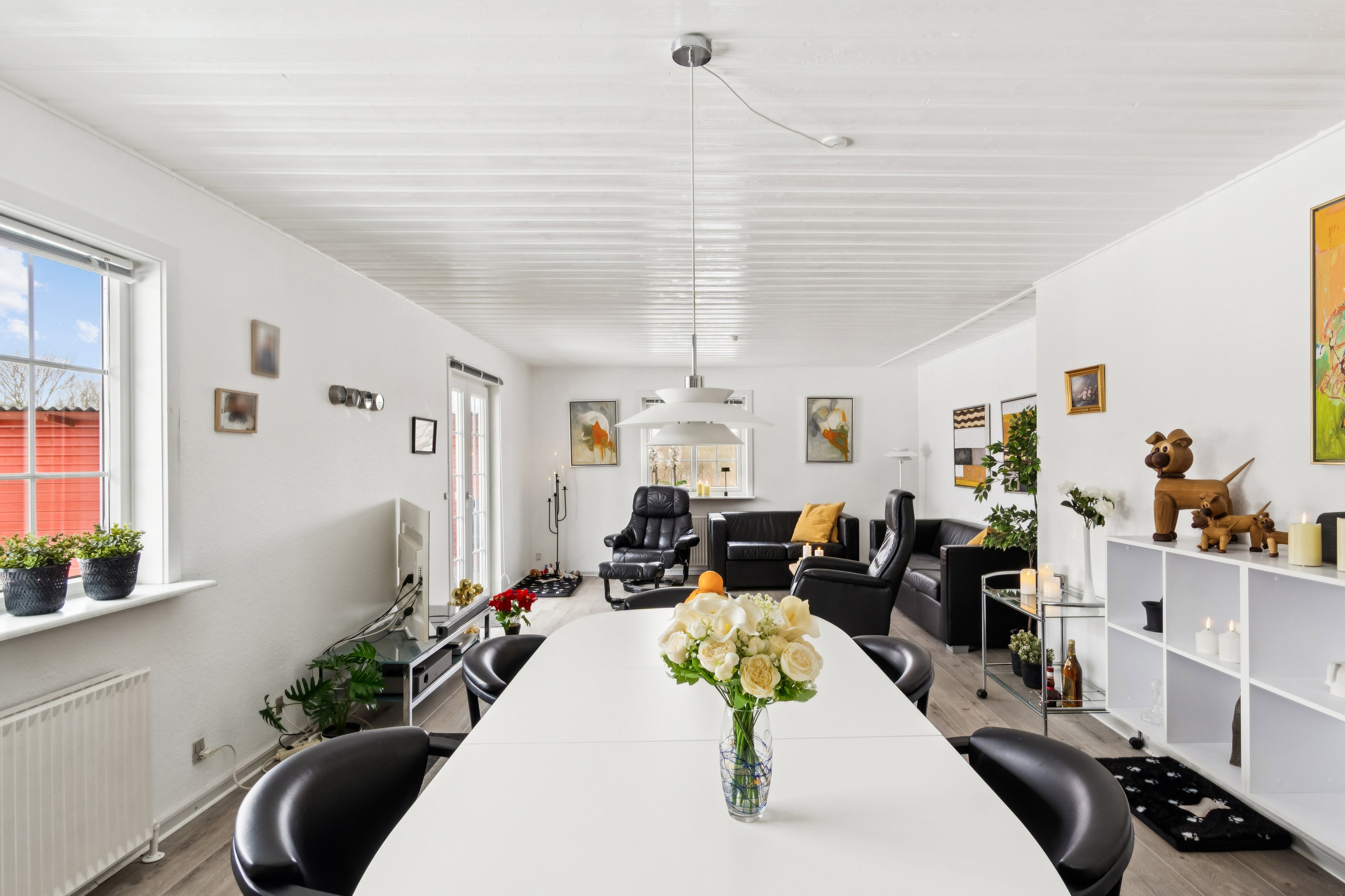 Fremhævet stue billede i fuldskærmstilstand. Billede af Meyerstoft 13, Kværs, 6300 Gråsten