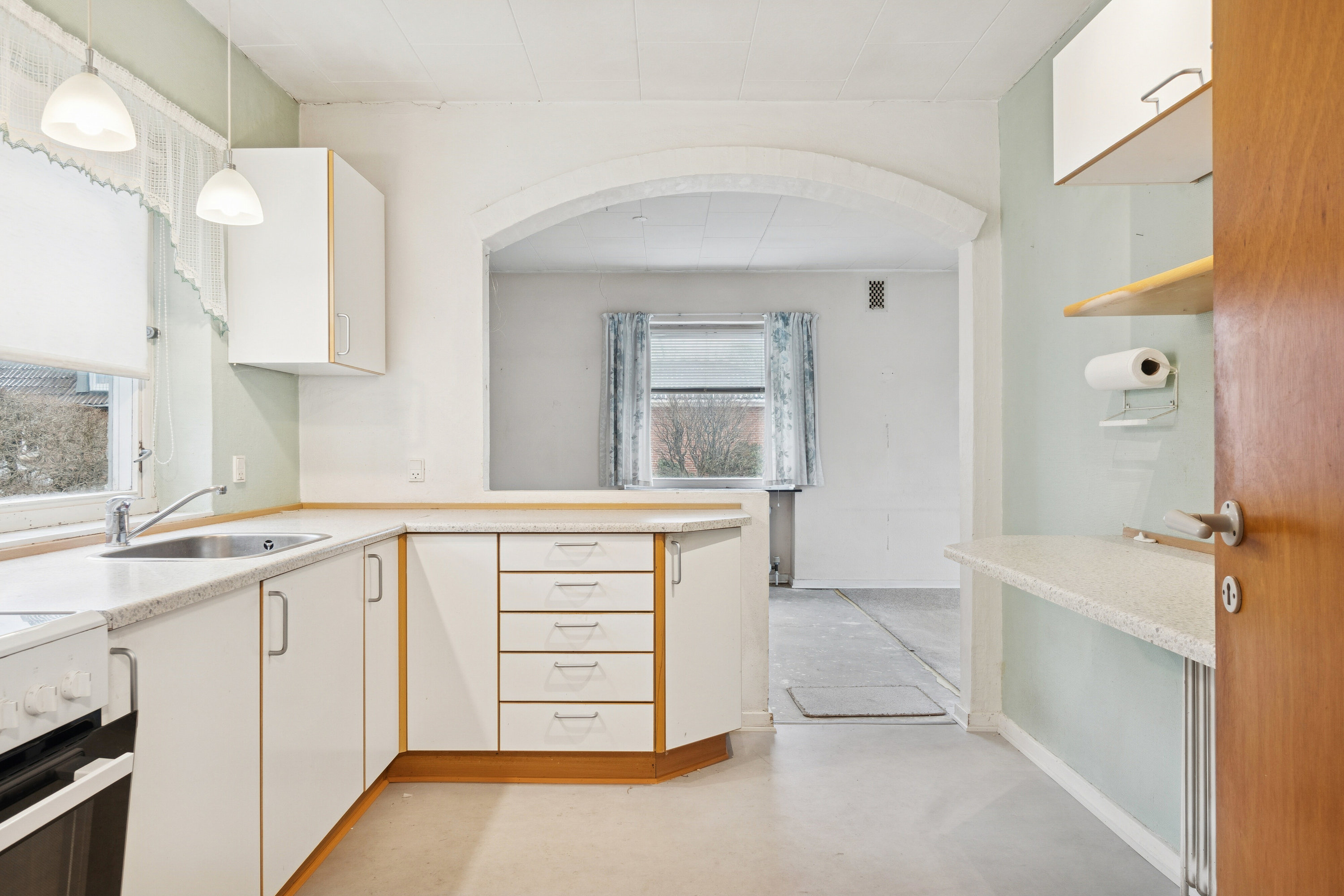 Fremhævet køkken billede i fuldskærmstilstand. Billede af Præstevænget 13, 6040 Egtved