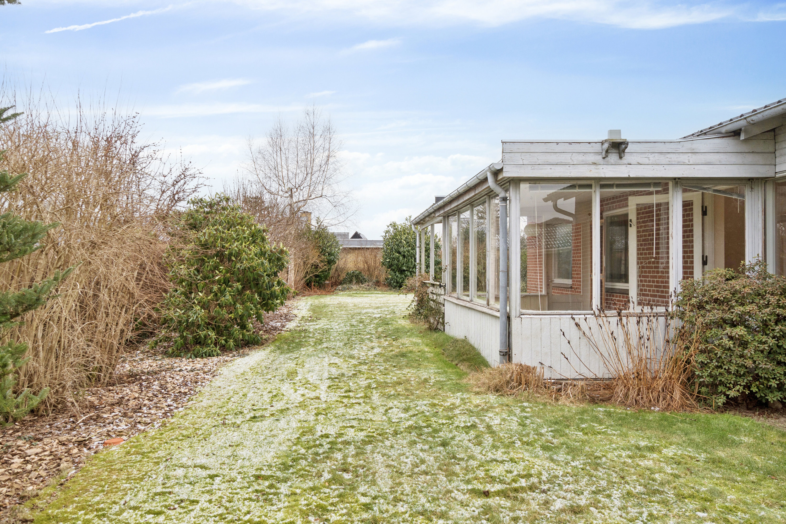 Fremhævet udendørs billede i fuldskærmstilstand. Billede af Præstevænget 13, 6040 Egtved