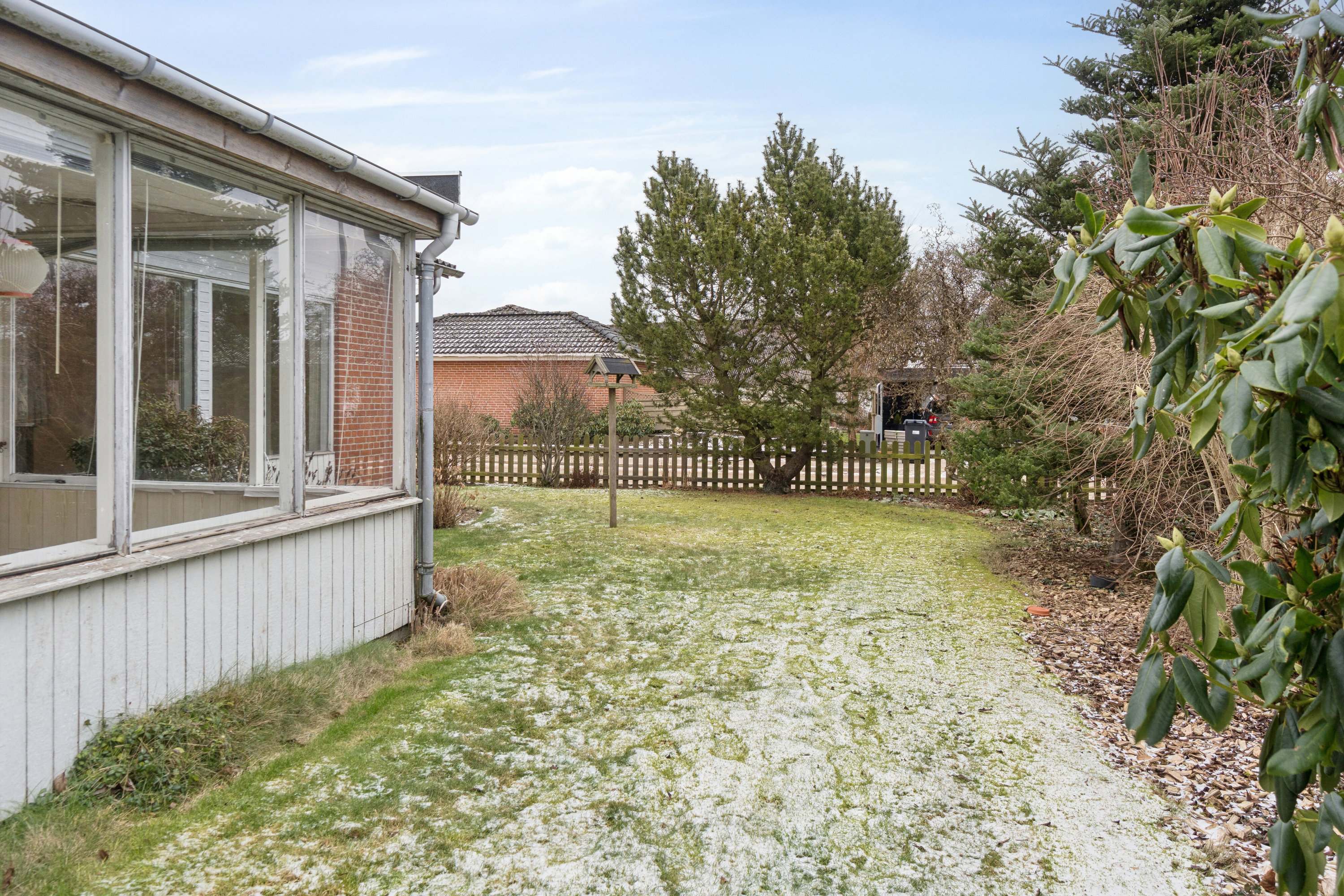 Fremhævet udendørs billede i fuldskærmstilstand. Billede af Præstevænget 13, 6040 Egtved