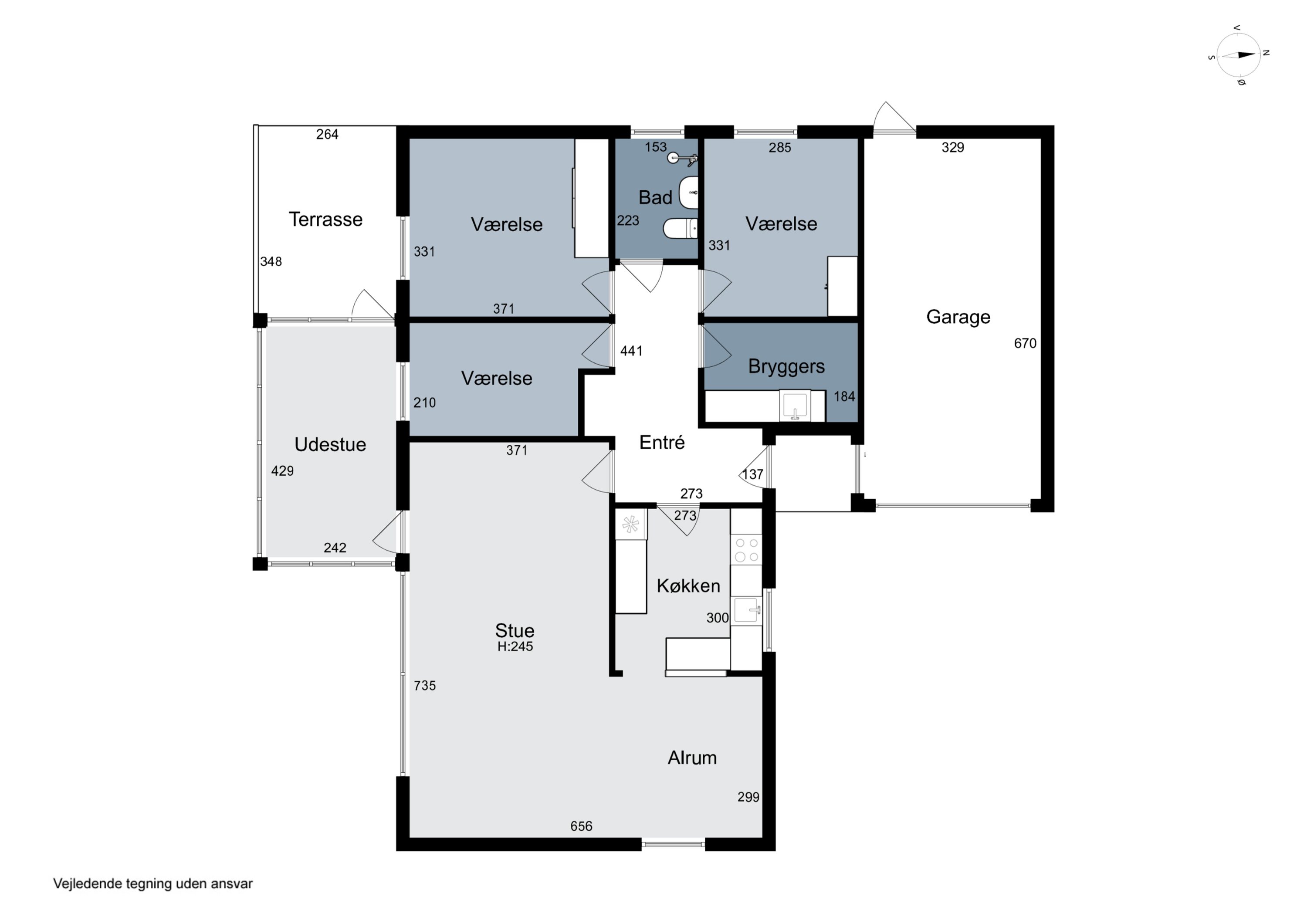 Plantegninger billede af Præstevænget 13, 6040 Egtved