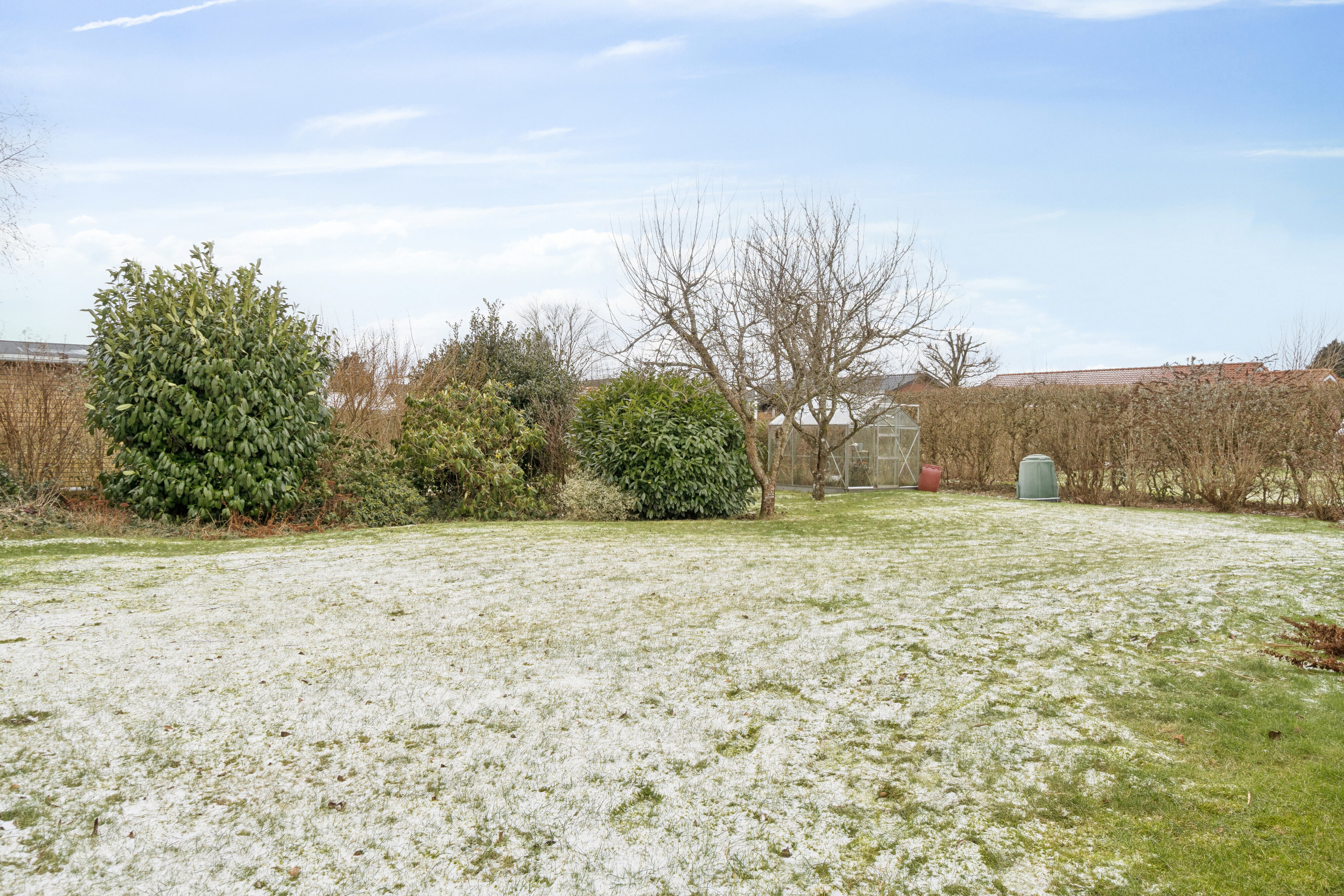 Fremhævet udendørs billede i fuldskærmstilstand. Billede af Præstevænget 13, 6040 Egtved