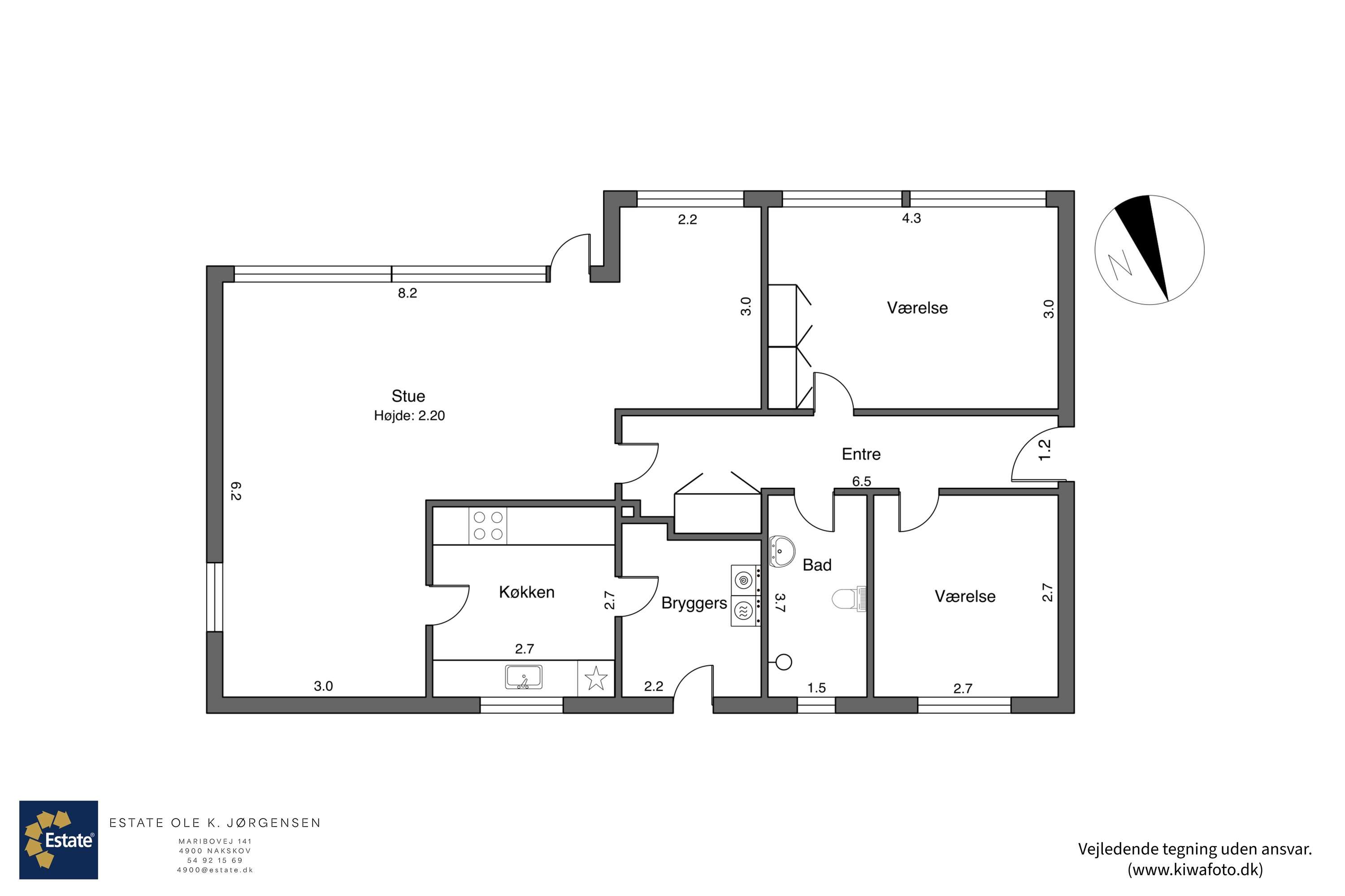 Plantegninger billede af Møllemarksvej 10, 4900 Nakskov