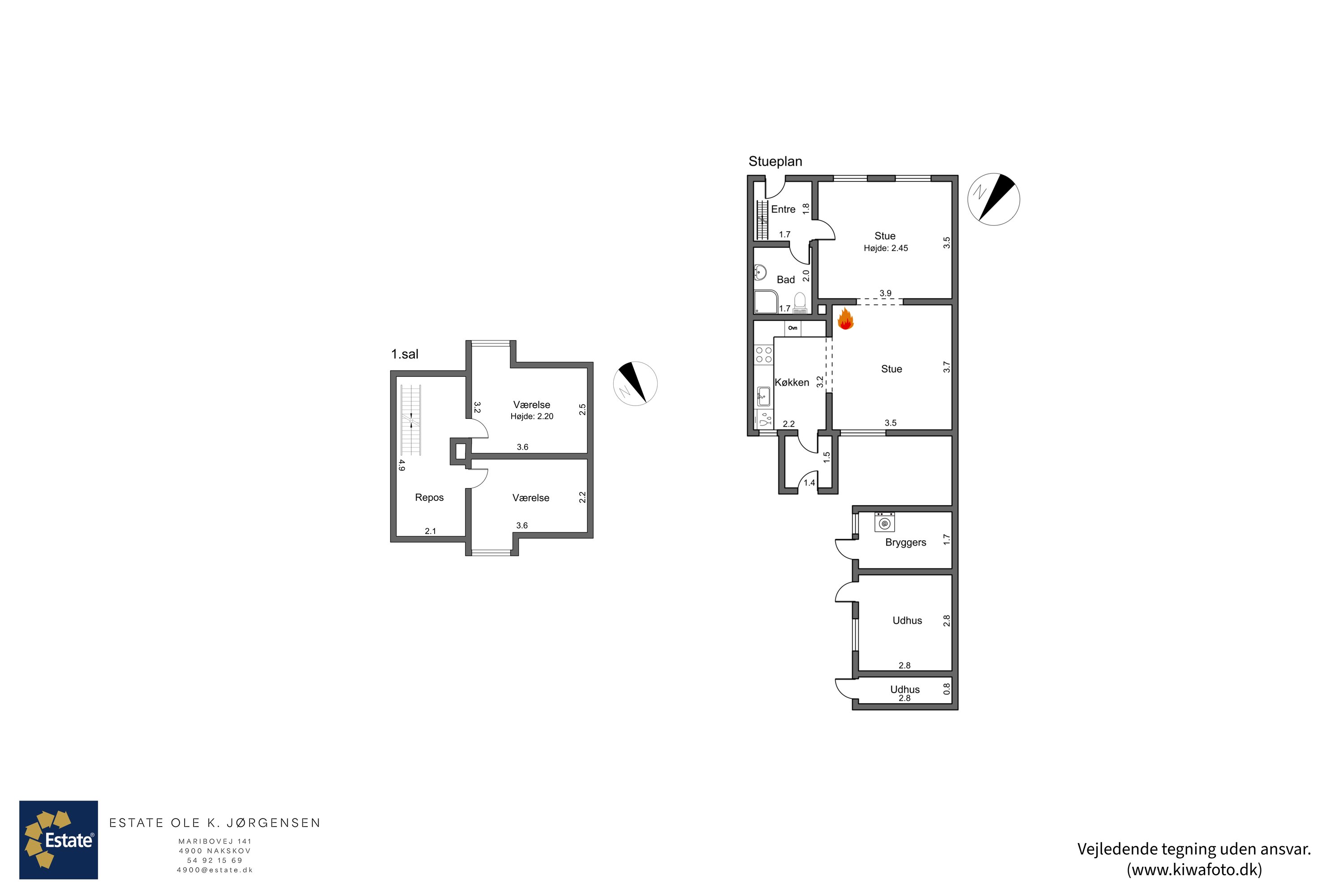 Plantegninger billede af Engvej 9, 4900 Nakskov