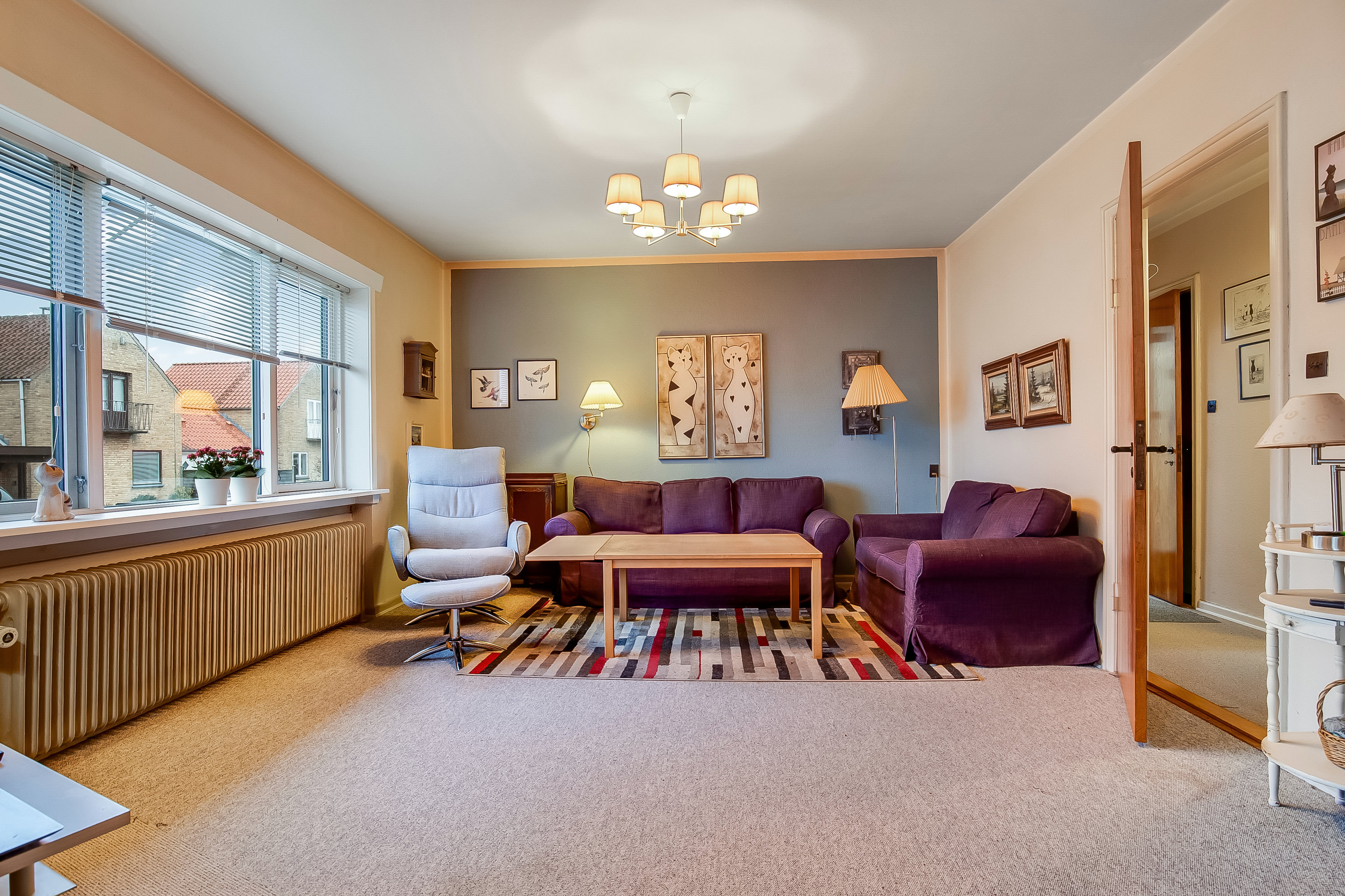 Fremhævet stue billede i fuldskærmstilstand. Billede af Thorsvej 64, 7000 Fredericia