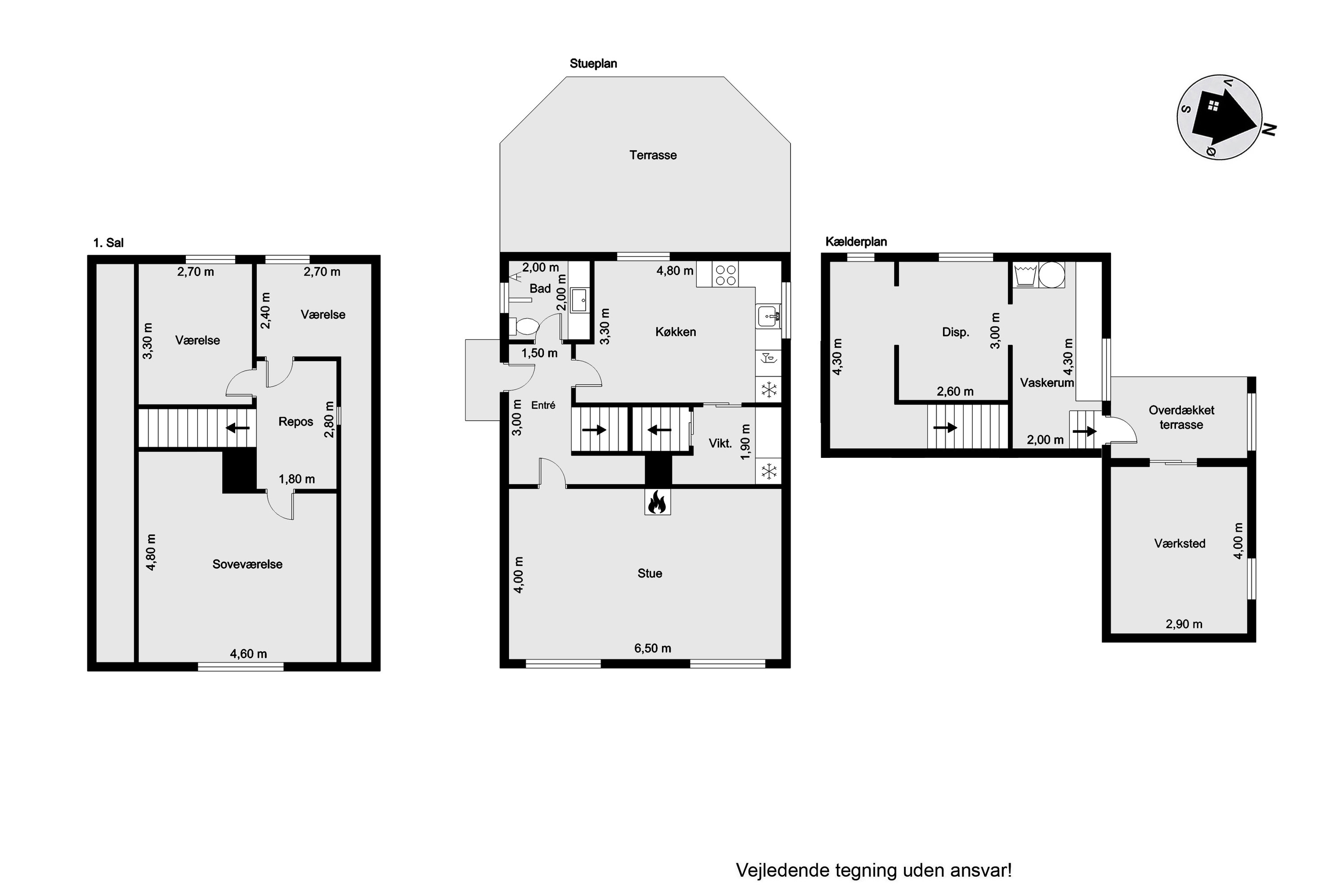 Plantegninger billede af Nørregade 49, 6960 Hvide Sande