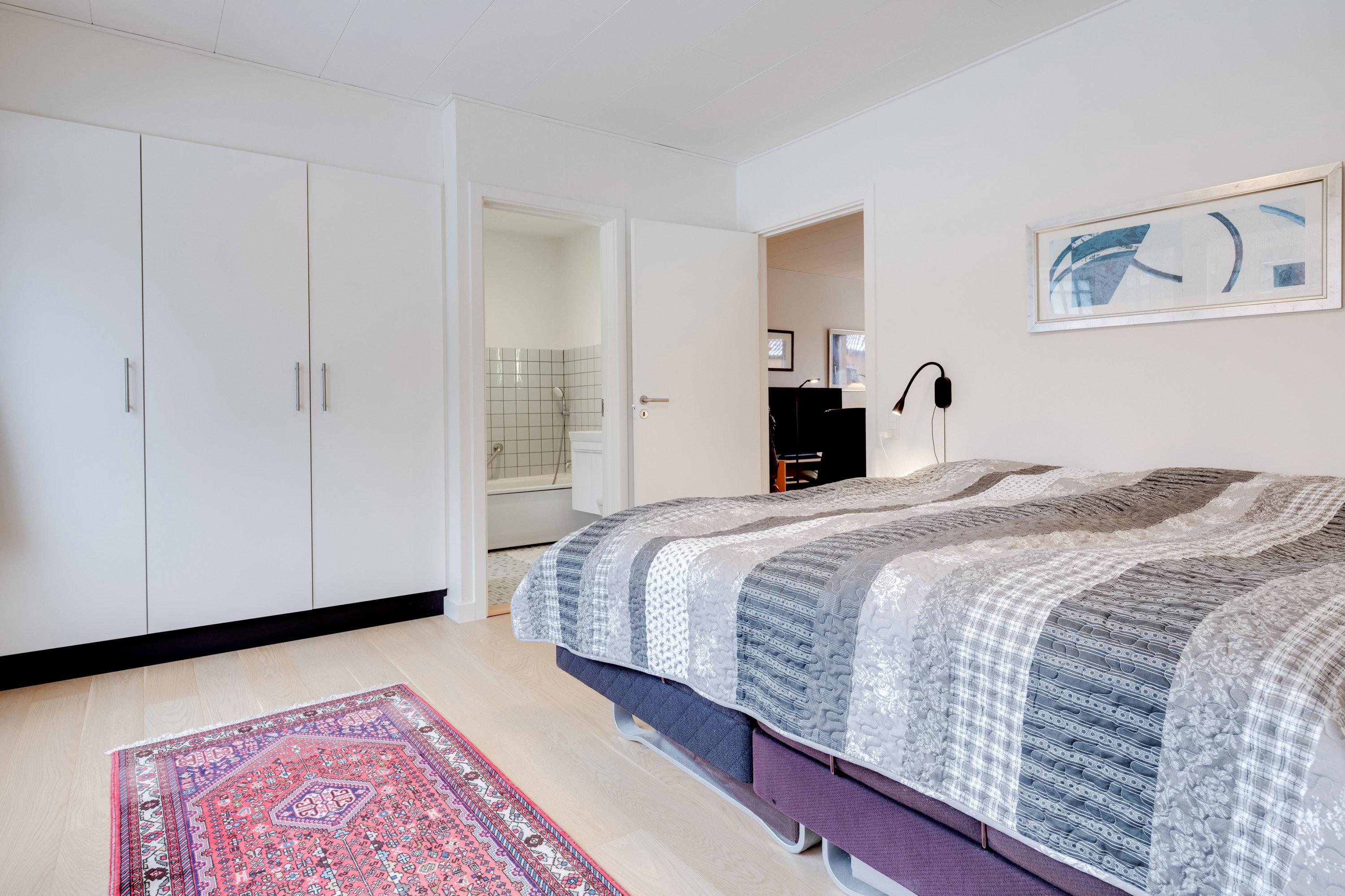 Fremhævet soveværelse billede i fuldskærmstilstand. Billede af Nyenstad 17, 5800 Nyborg