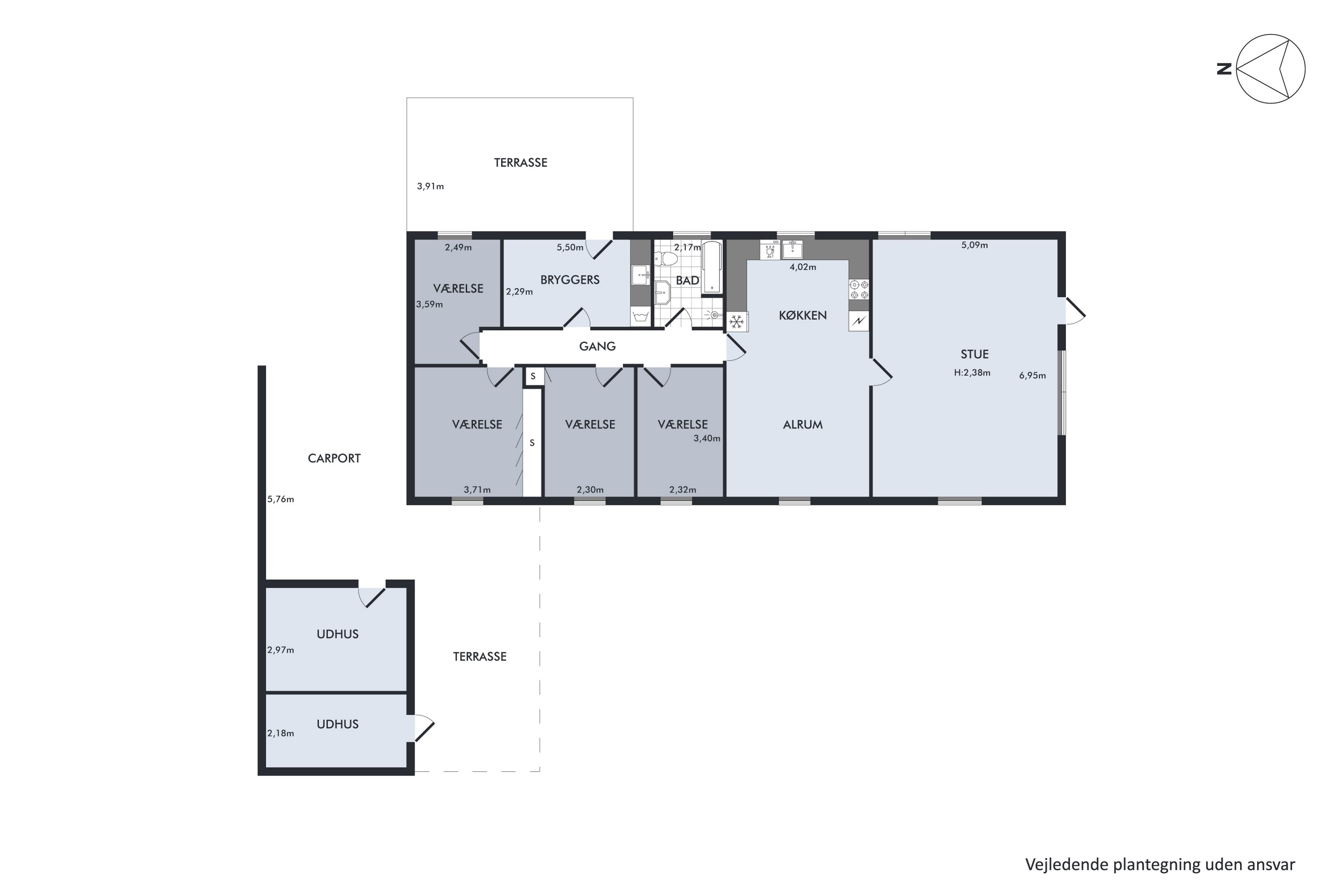 Plantegninger billede af Langmosevej 13, Bjerregrav, 9632 Møldrup