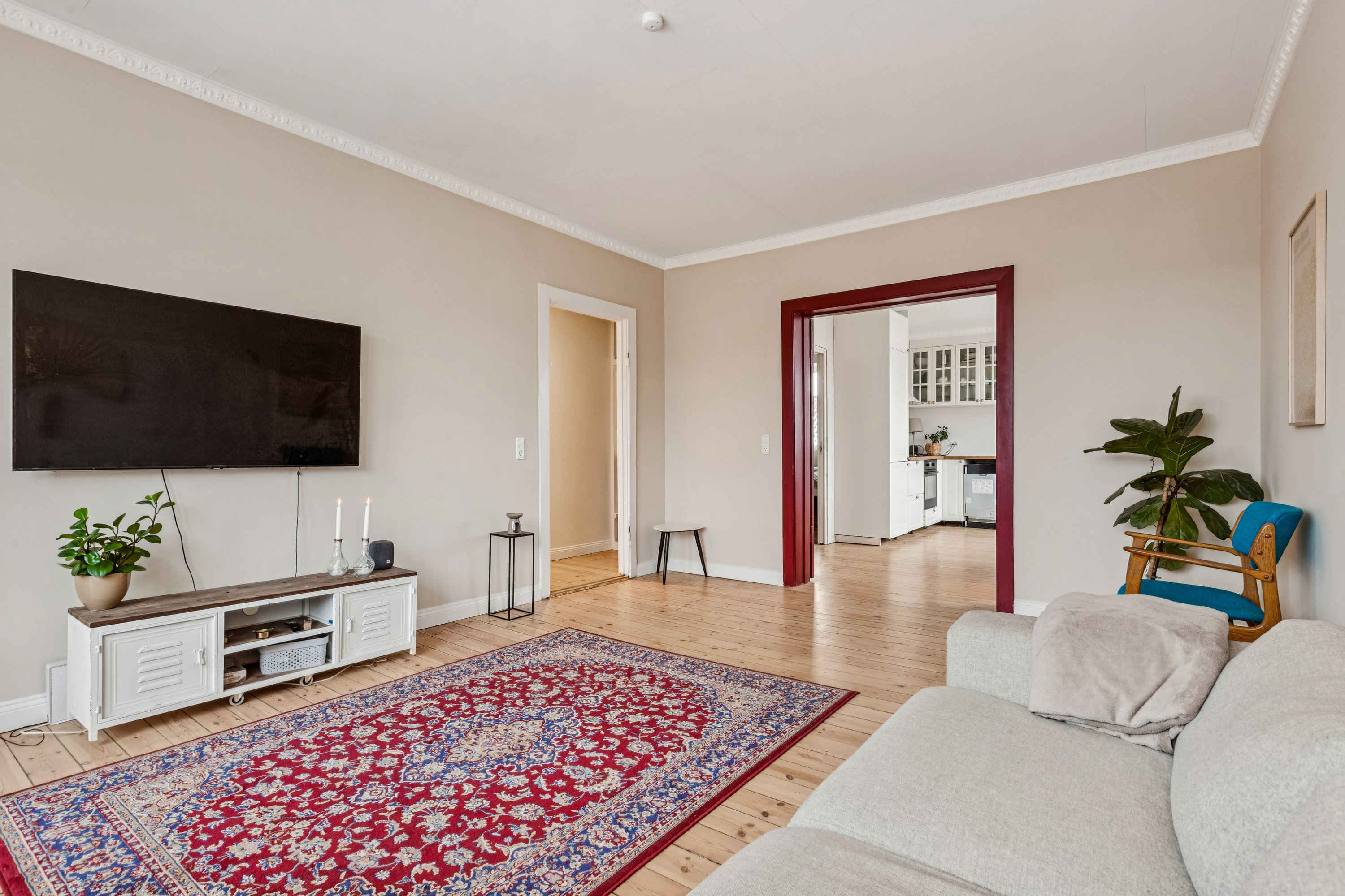 Fremhævet stue billede i fuldskærmstilstand. Billede af Bremensgade 45, 3. th., 2300 København S