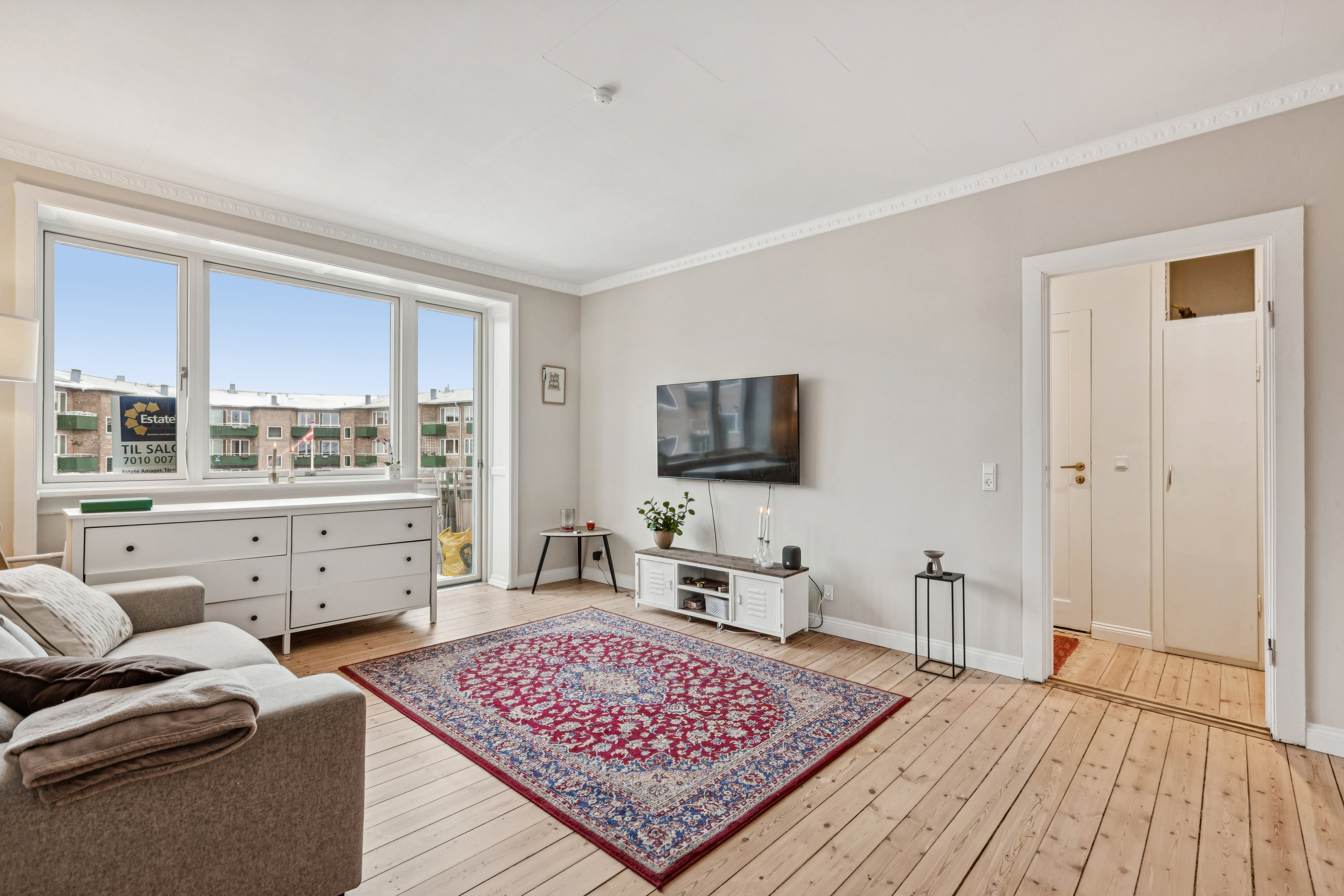 Fremhævet stue billede i fuldskærmstilstand. Billede af Bremensgade 45, 3. th., 2300 København S