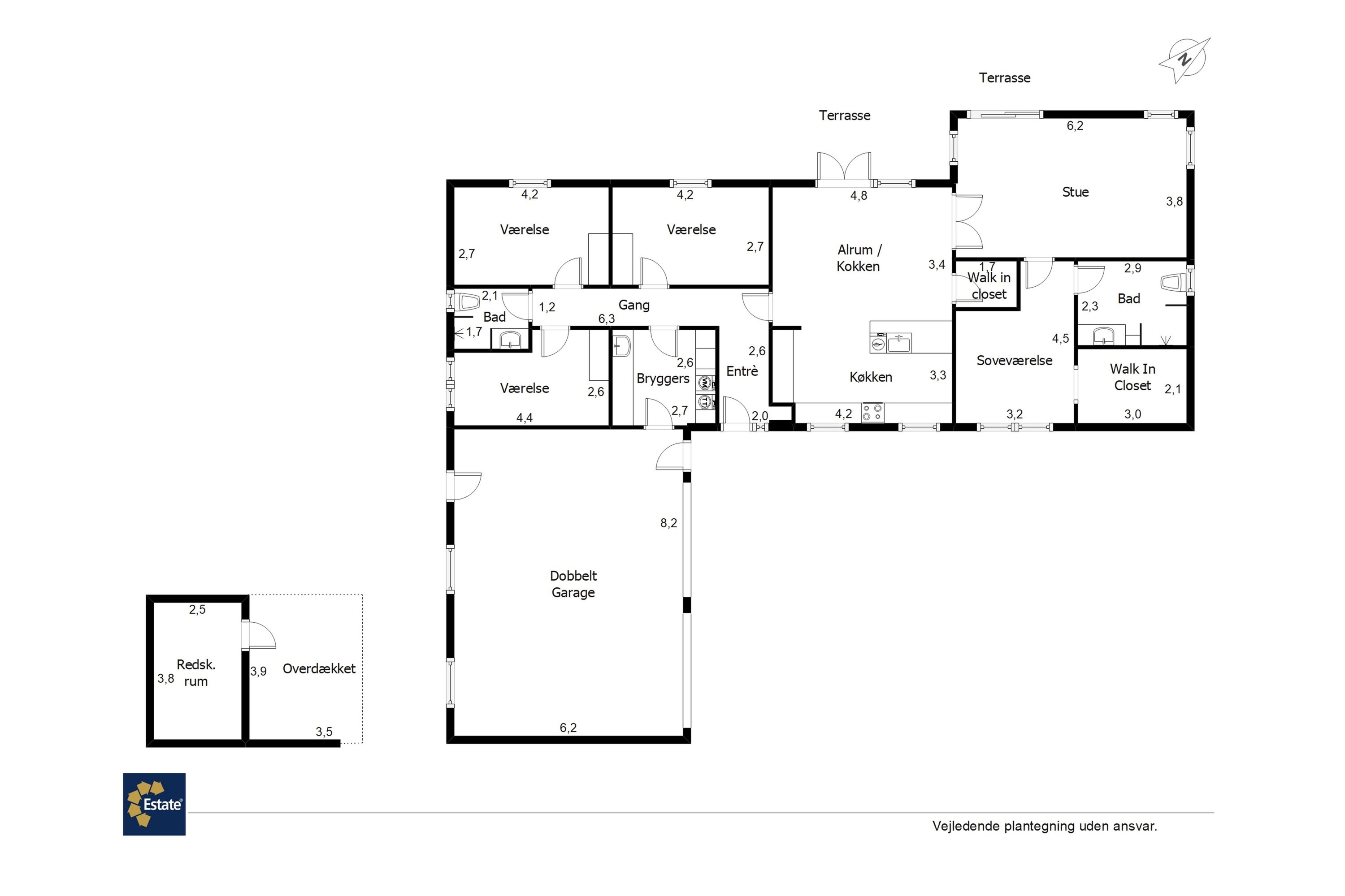 Plantegninger billede af Bænkebideren 8, 7190 Billund