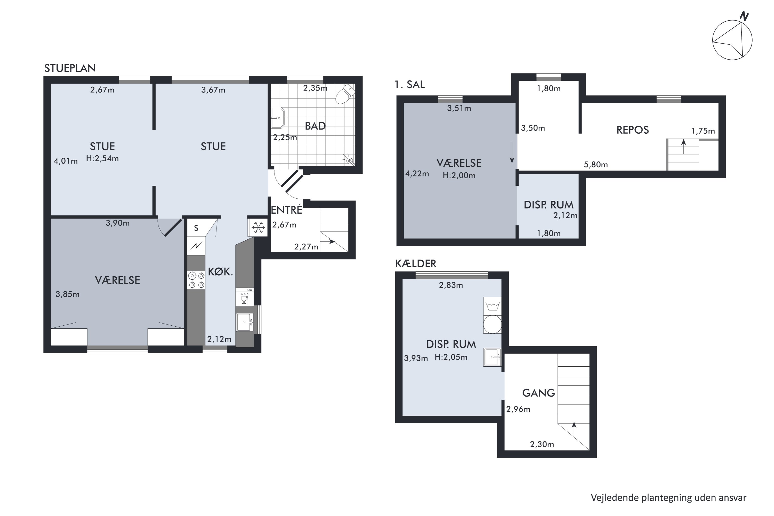 Plantegninger billede af Kongovej 12, 1., 2300 København S
