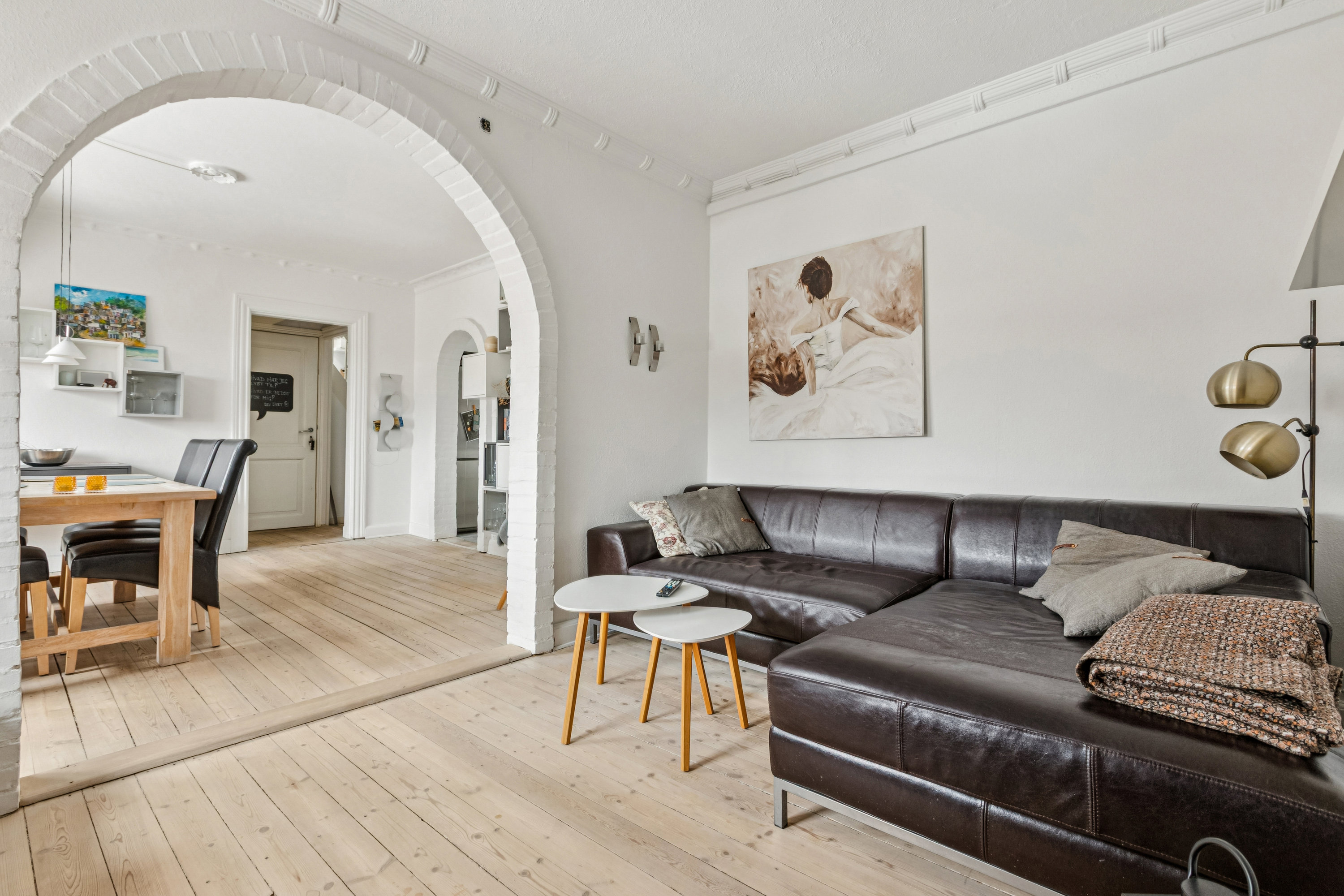 Fremhævet stue billede i fuldskærmstilstand. Billede af Kongovej 12, 1., 2300 København S