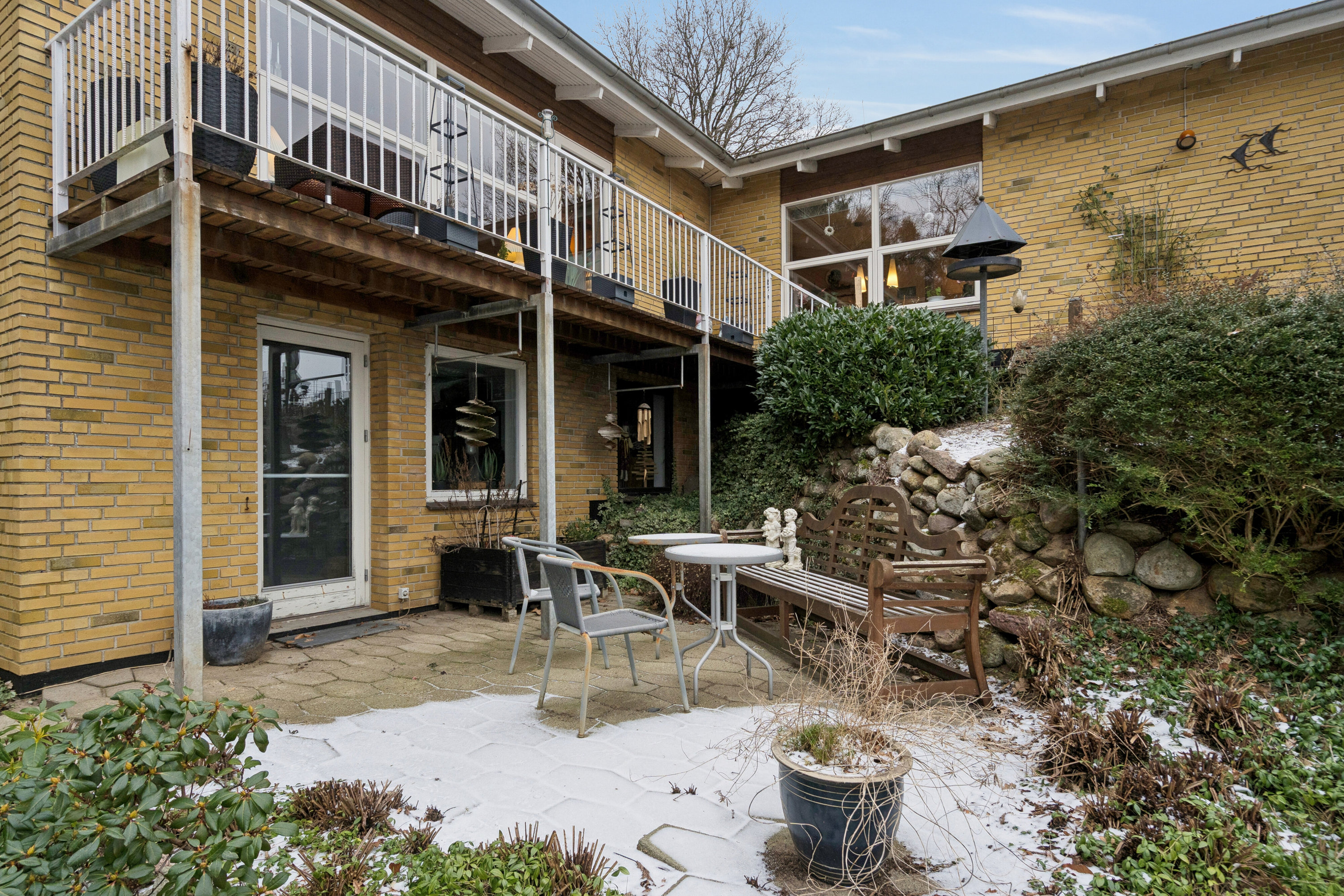 Fremhævet terrasse billede i fuldskærmstilstand. Billede af Fyrre Alle 5, 6040 Egtved