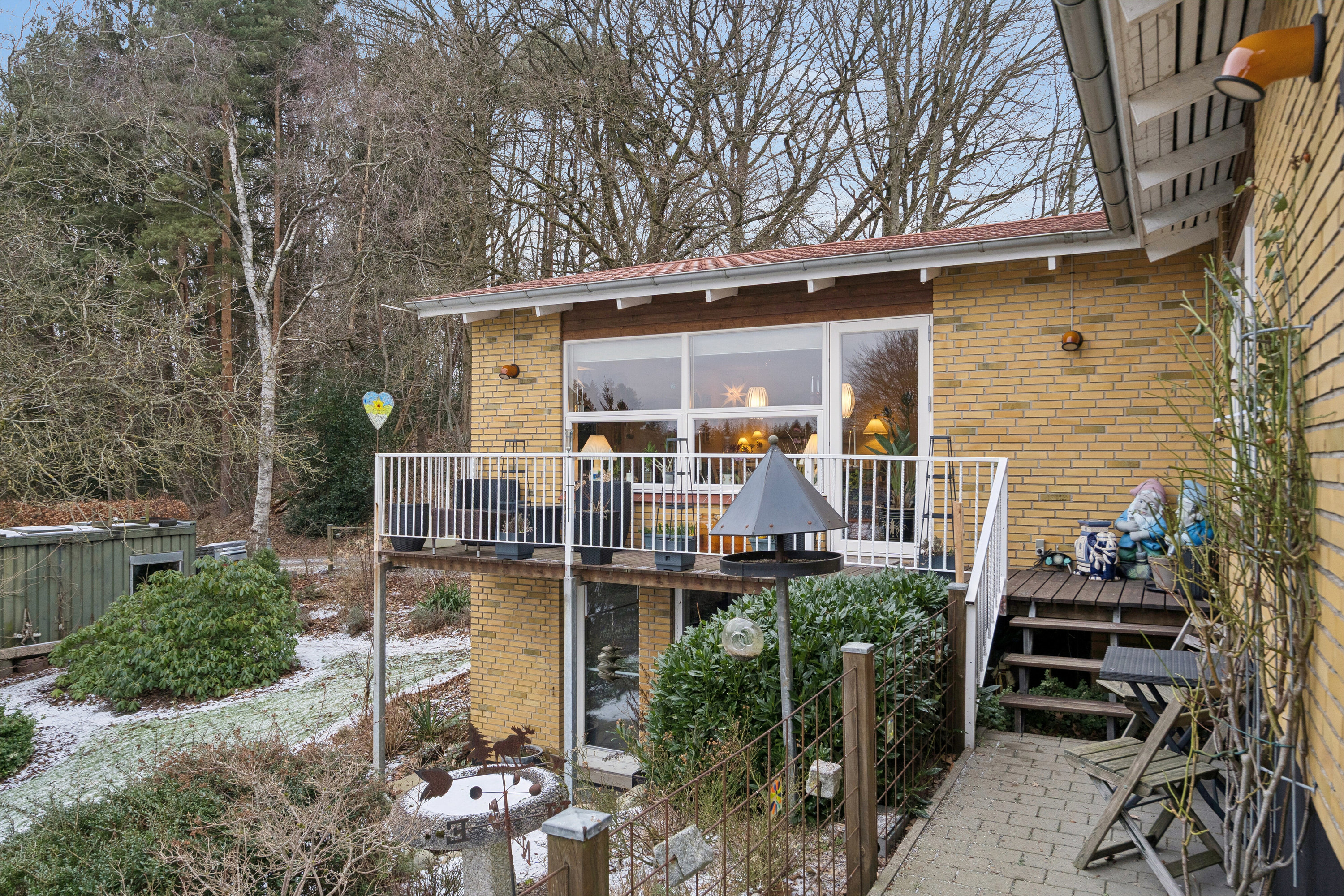 Fremhævet terrasse billede i fuldskærmstilstand. Billede af Fyrre Alle 5, 6040 Egtved