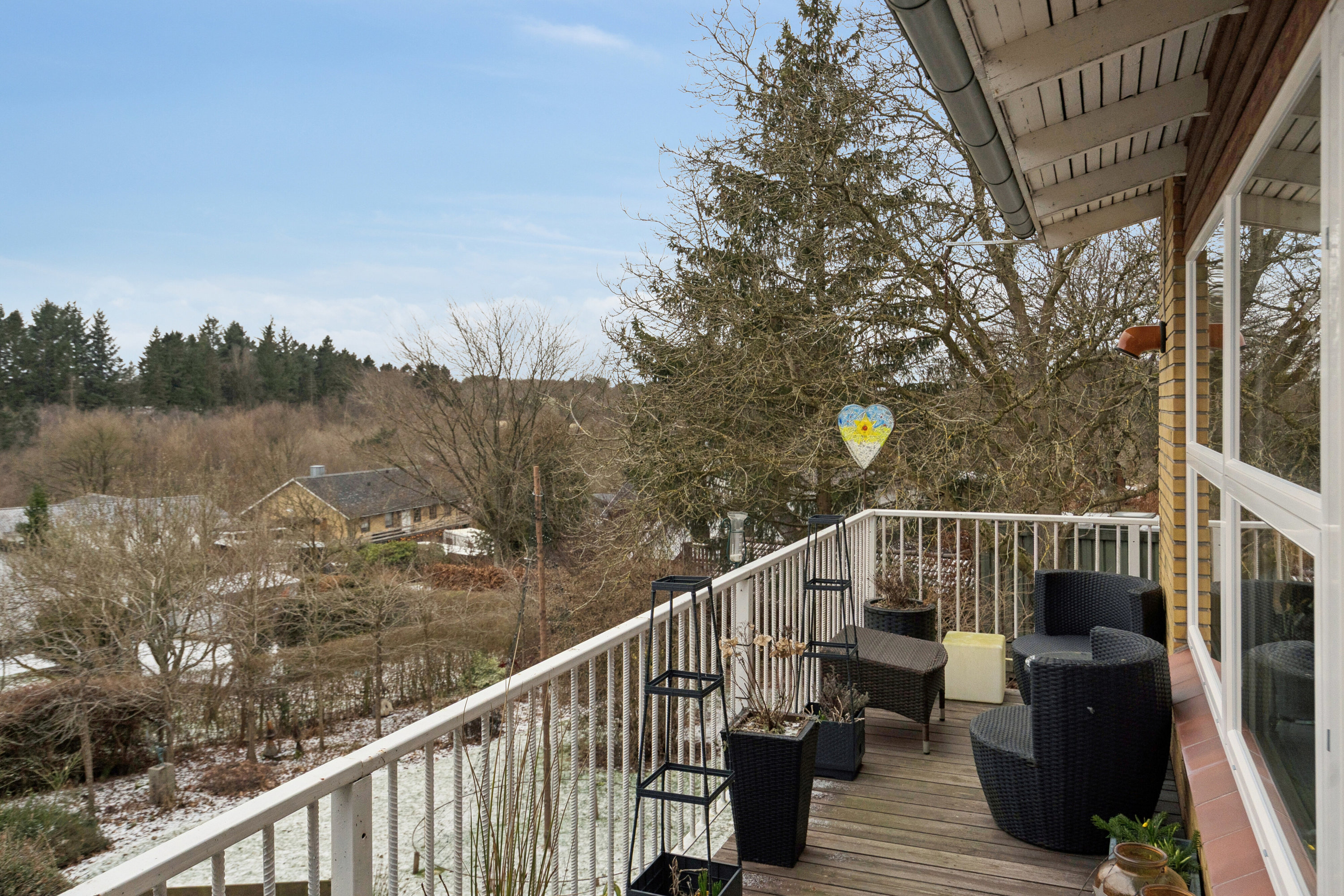 Fremhævet altan billede i fuldskærmstilstand. Billede af Fyrre Alle 5, 6040 Egtved