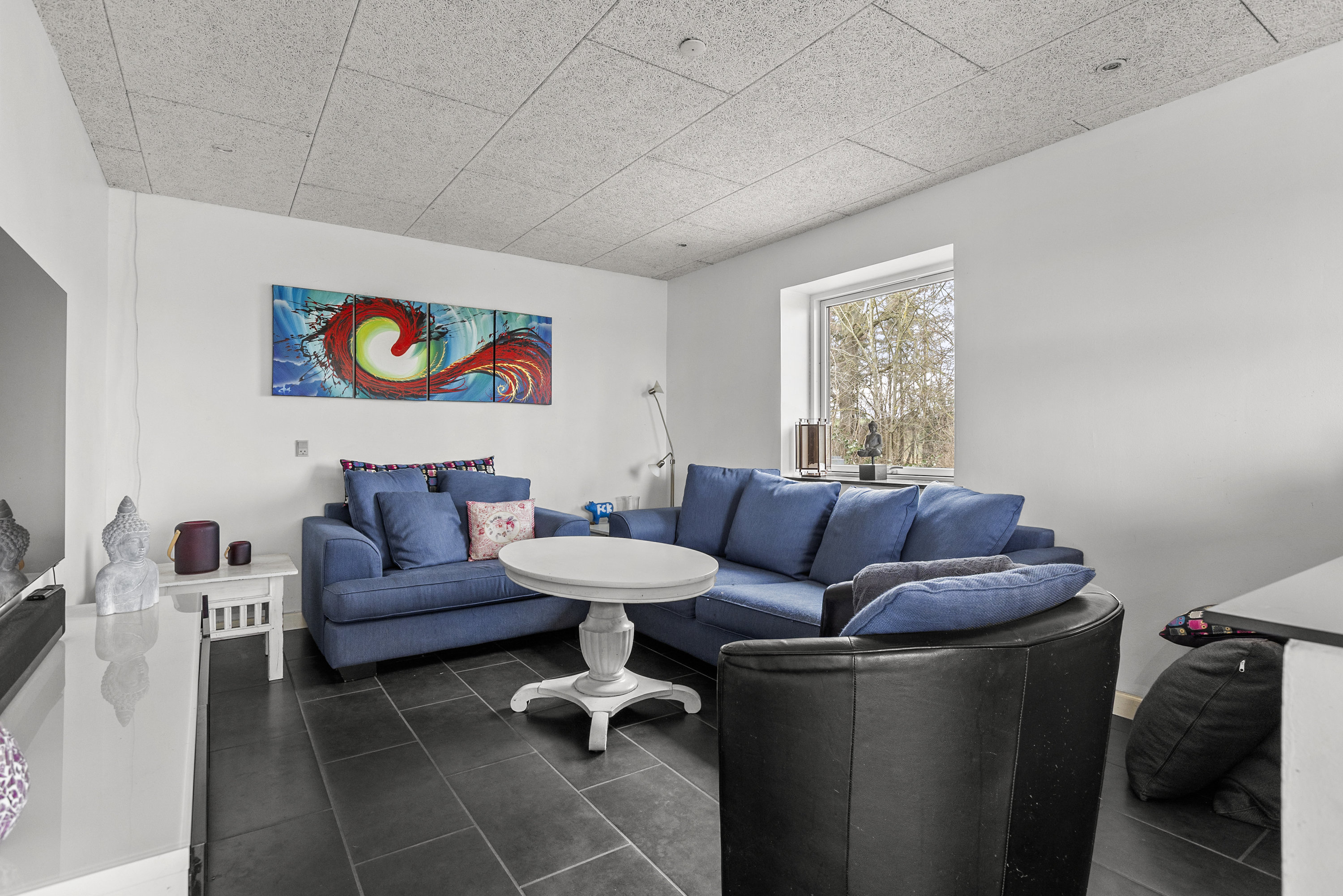 Fremhævet stue billede i fuldskærmstilstand. Billede af Vesterbygårdvej 14, 4490 Jerslev Sjælland