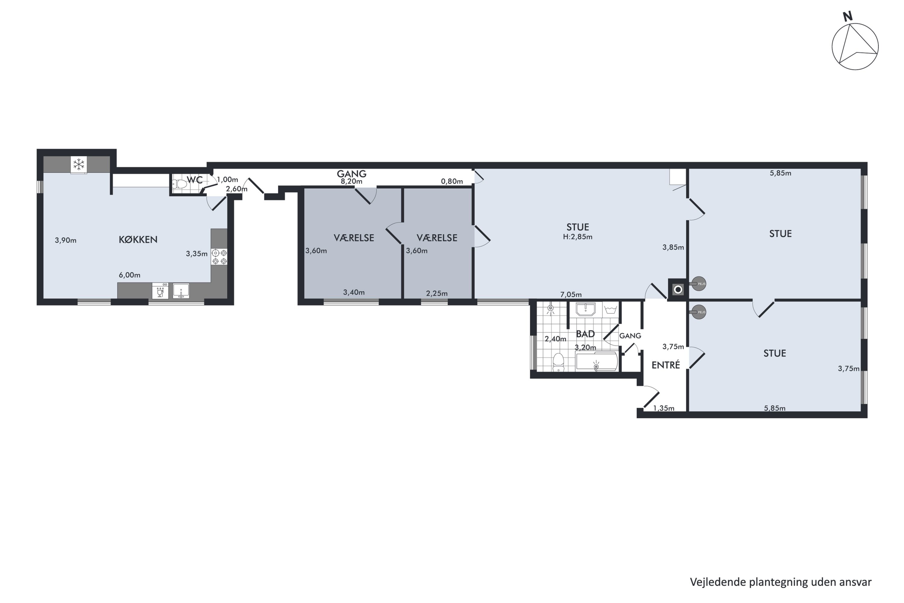 Plantegninger billede af Store Kongensgade 67A, 3. tv., 1264 København K